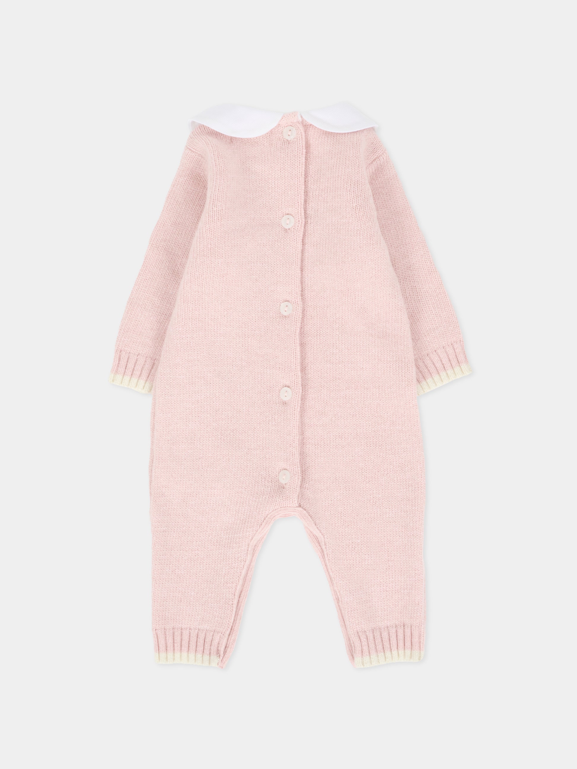 Tutina rosa per neonata con api ricamate,Nanán,I25009R