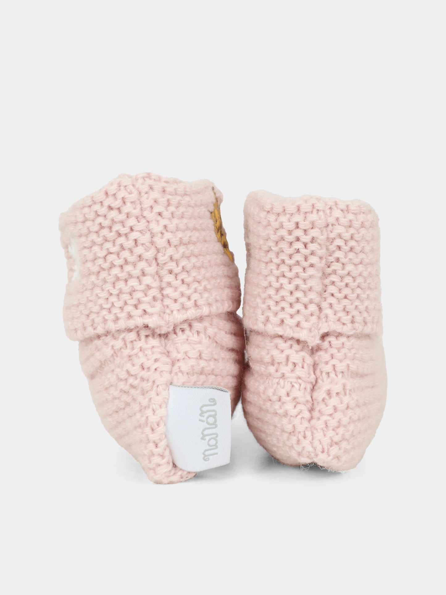 Babbucce rosa per neonata con ape,Nanán,I25013R