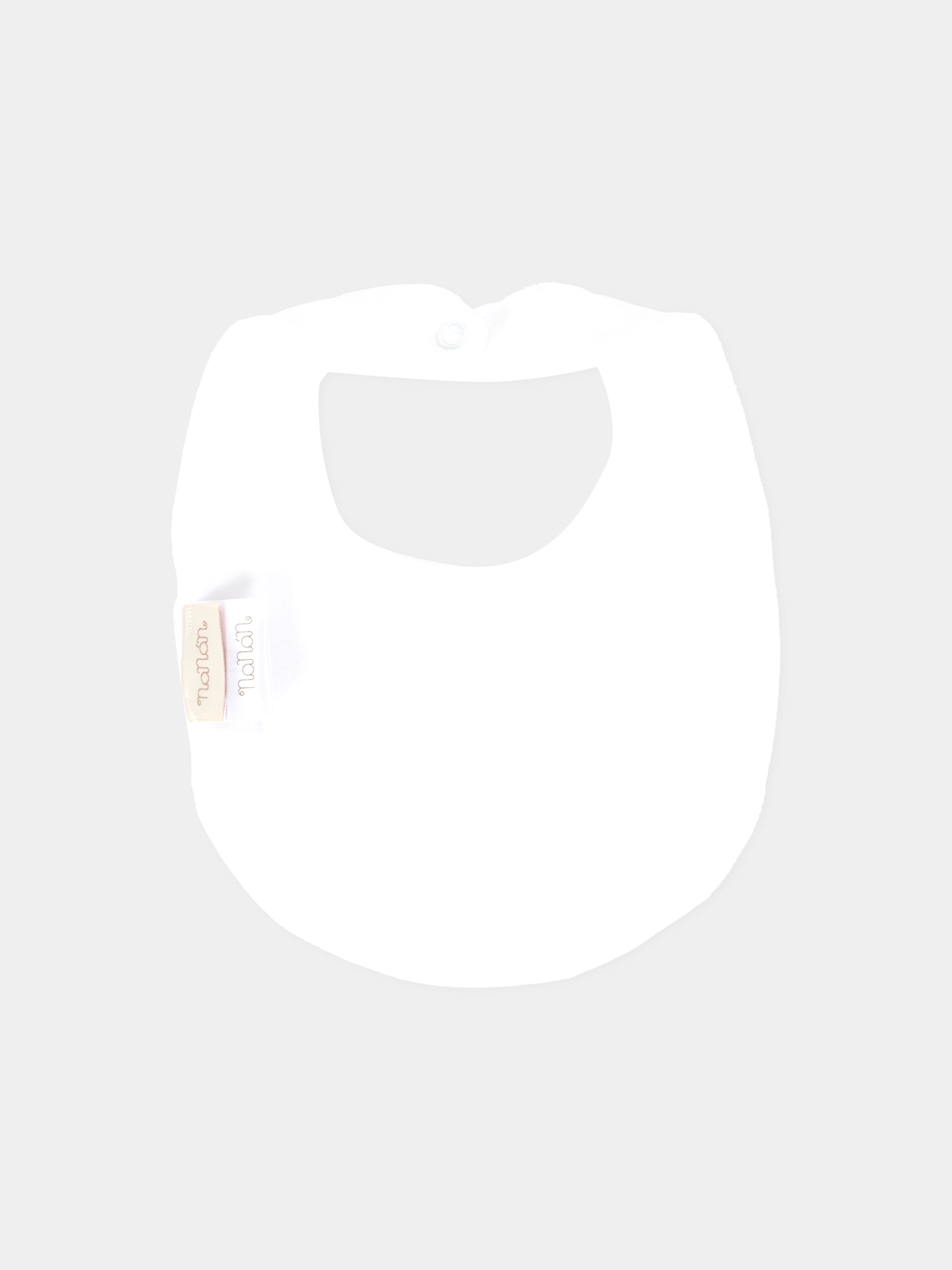 Bavaglino bianco per neonati con orsetti,Nanán,I25019B