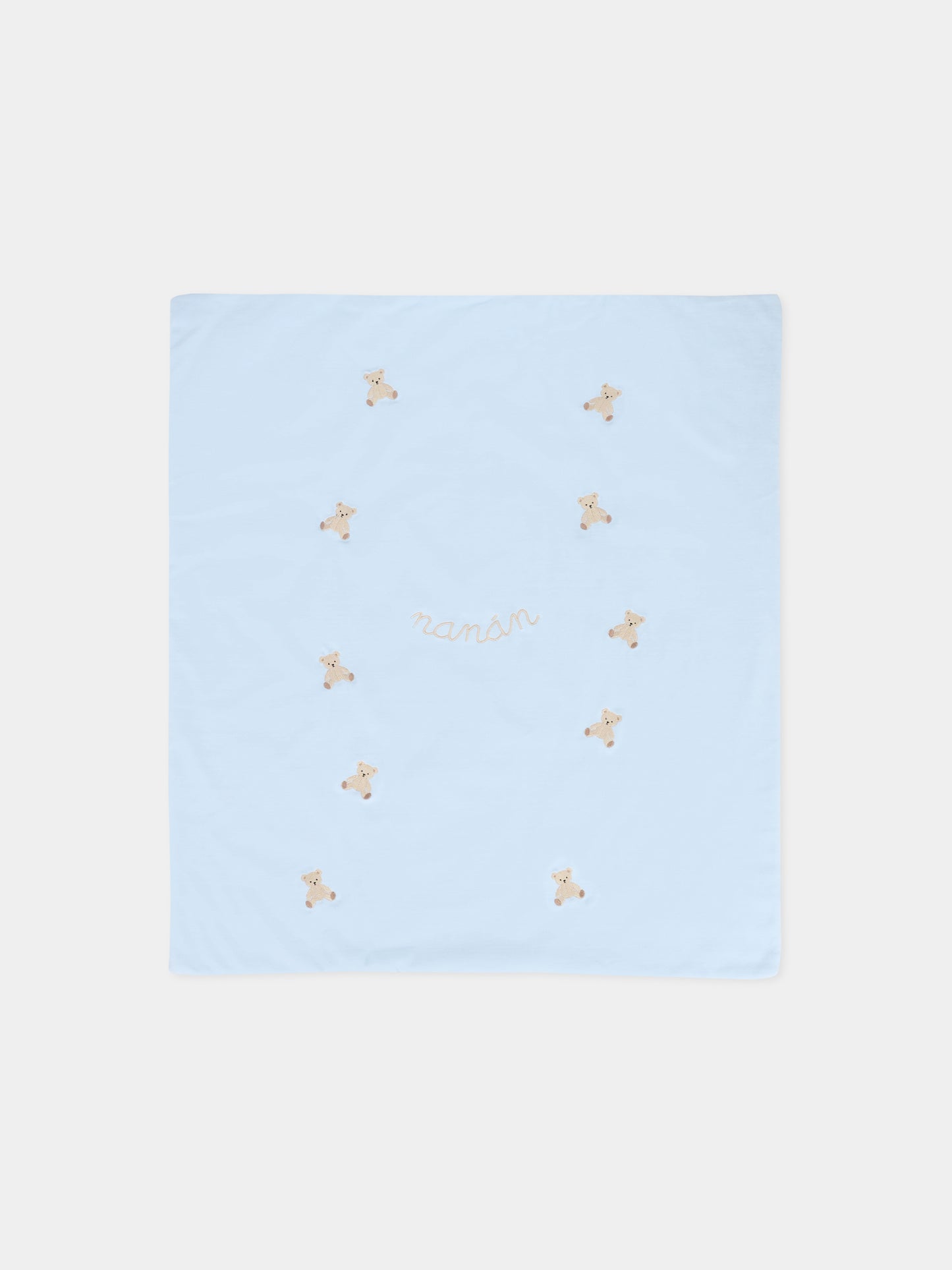Coperta celeste per neonato con orsetti,Nanán,I25020A