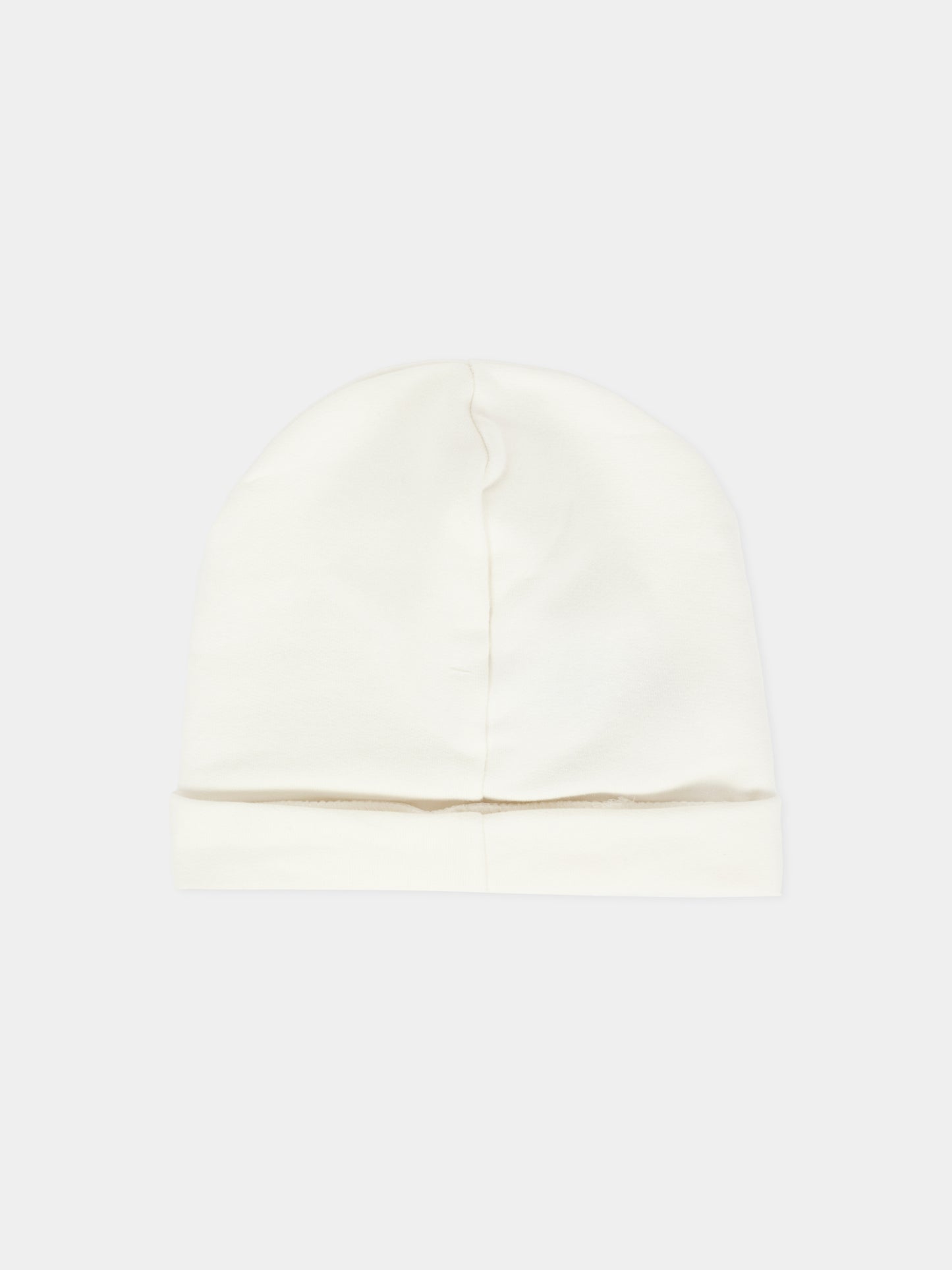 Cappello avorio per neonati con logo,Nanán,I25110P