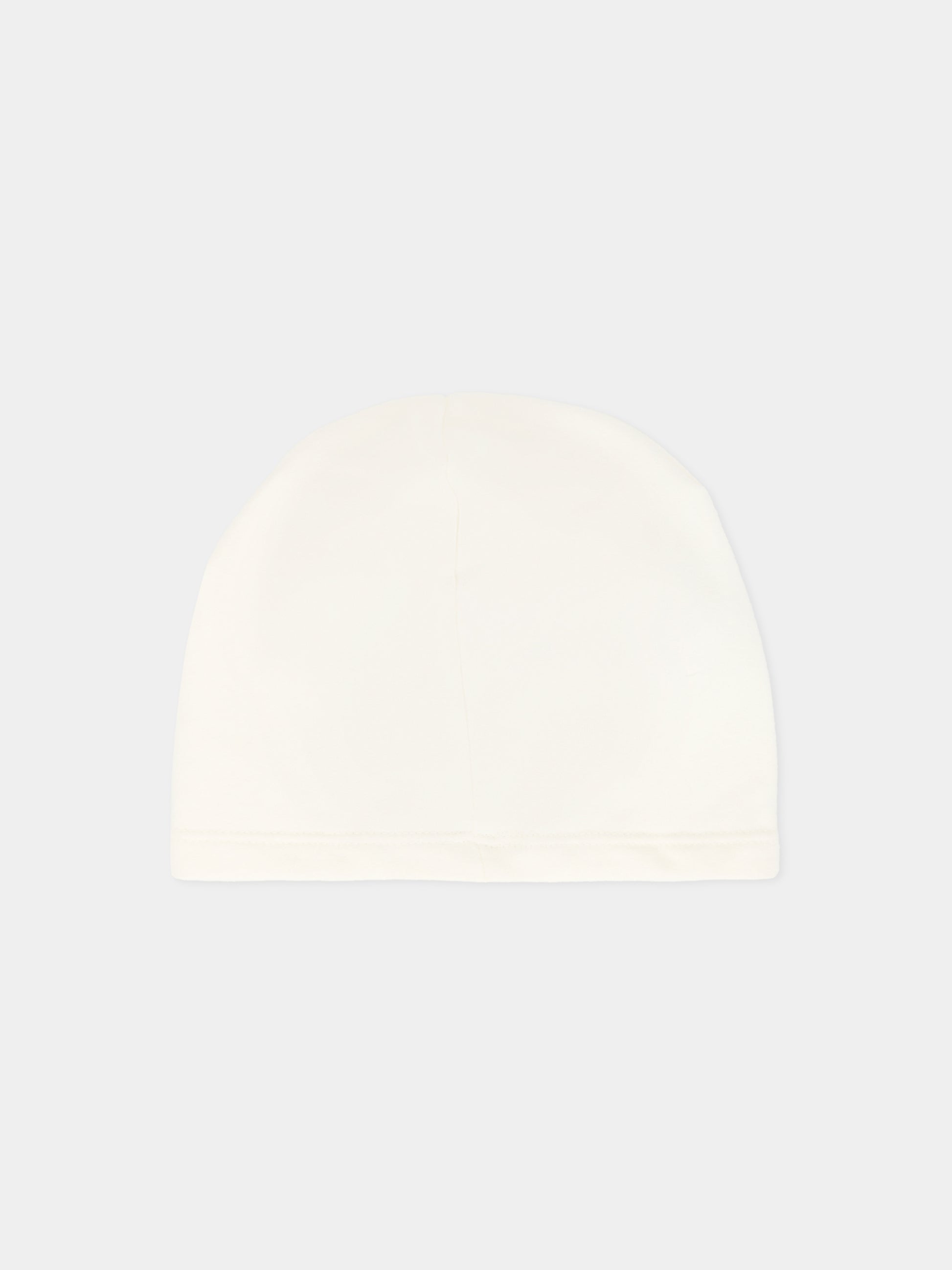 Cappello avorio per neonata con orsetto,Nanán,I25446B