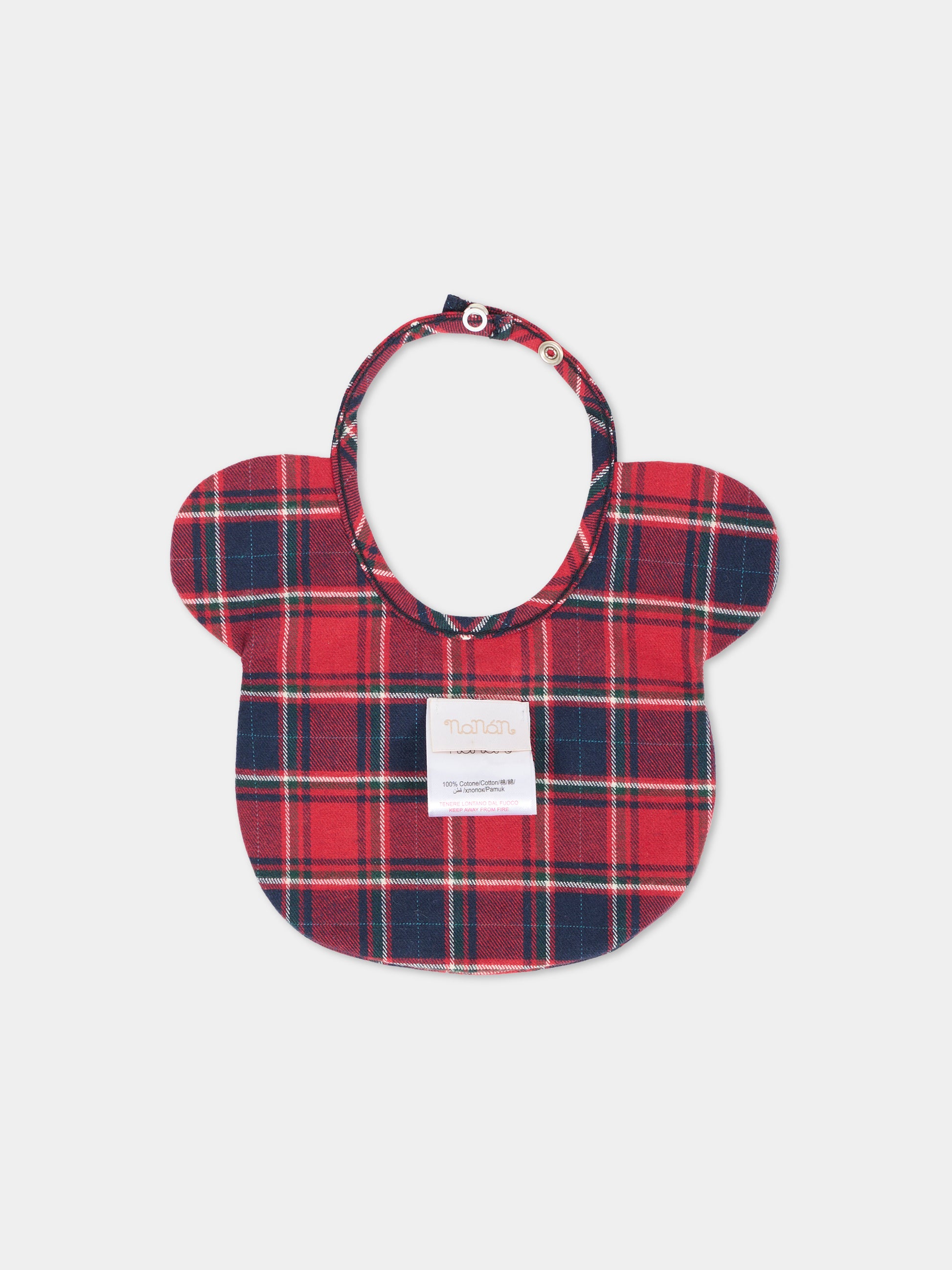 Bavaglino rosso per neonato con orsetto,Nanán,I25448RS