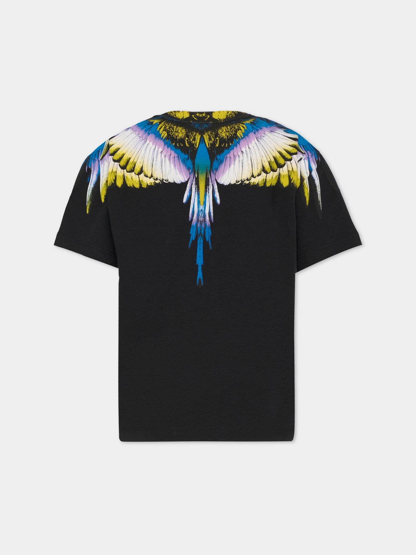 T-shirt nera per bambino con ali,County Of Milan Kids,F5CMJBTH064 110