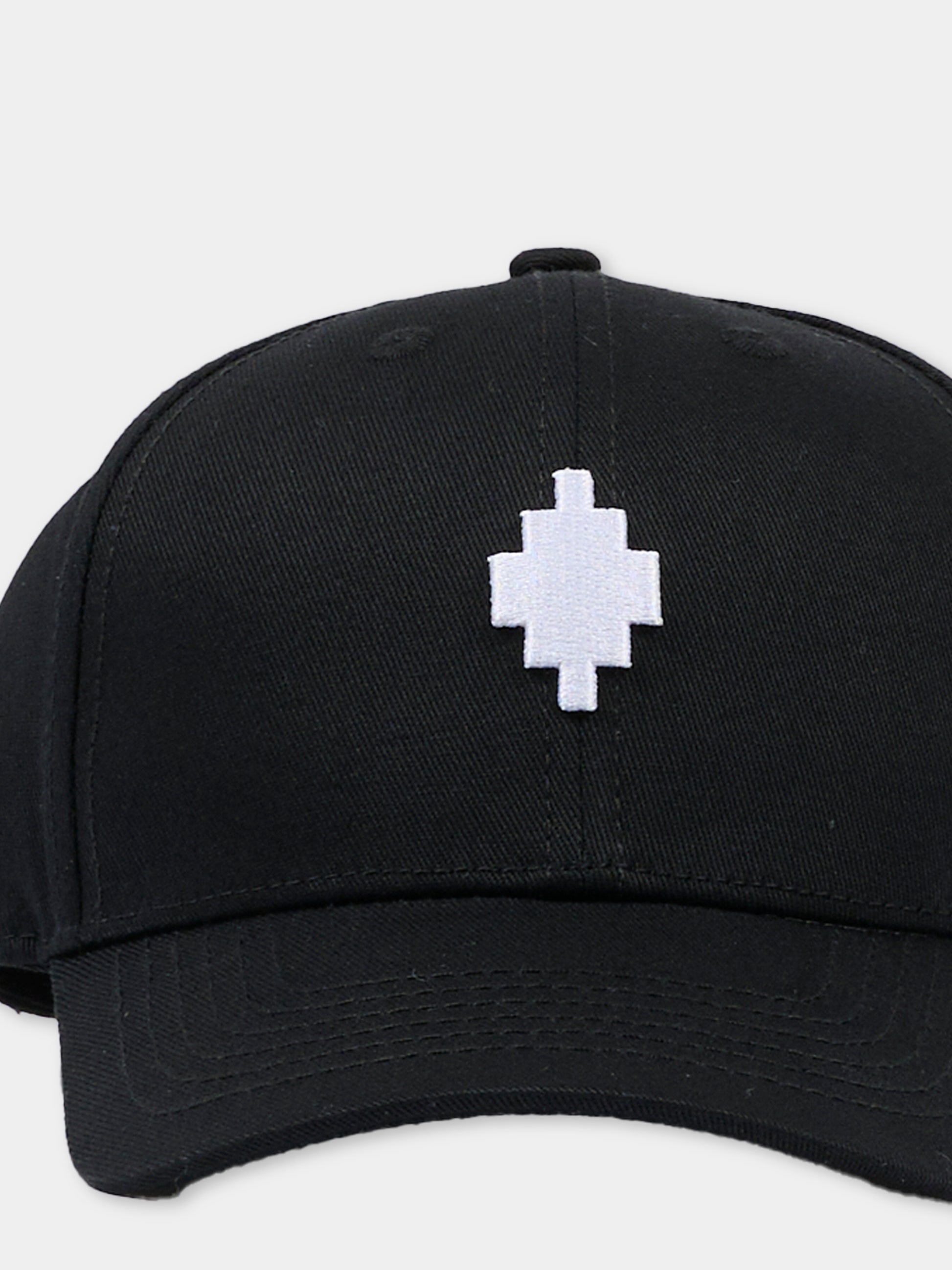 Cappello nero per bambino con logo,County Of Milan Kids,F5CMJUBC103 110