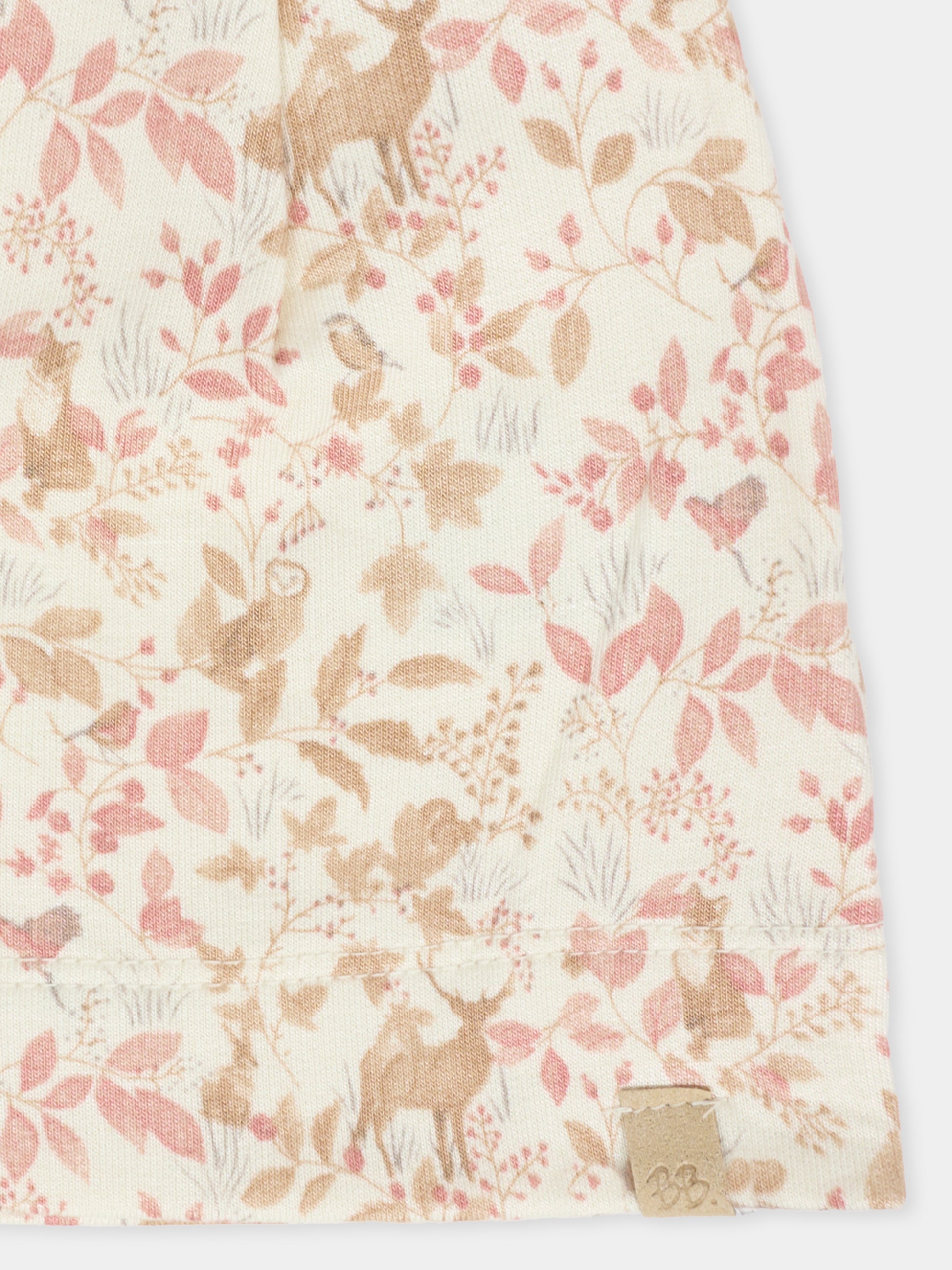 Berretto multicolor per neonati con stampa foresta,Bamboom,1077 AUTUMN FOREST