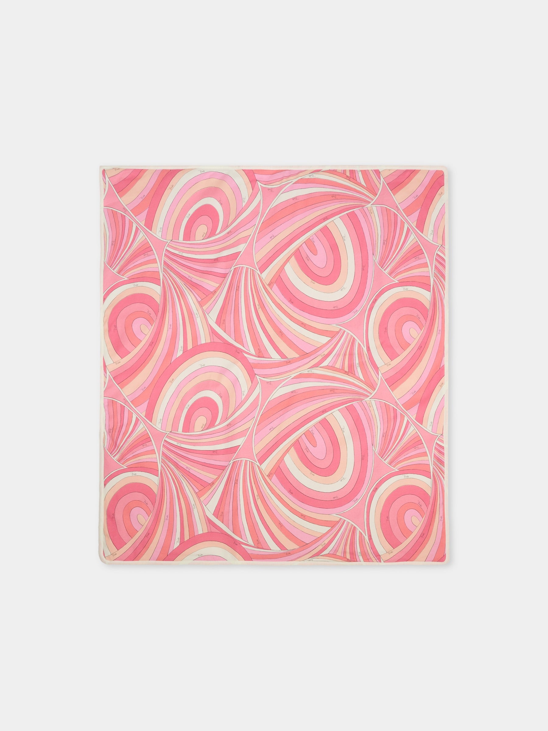 Coperta rosa per neonata con mstampa marmo,Emilio Pucci Junior,PX0000 Z3346 109RS