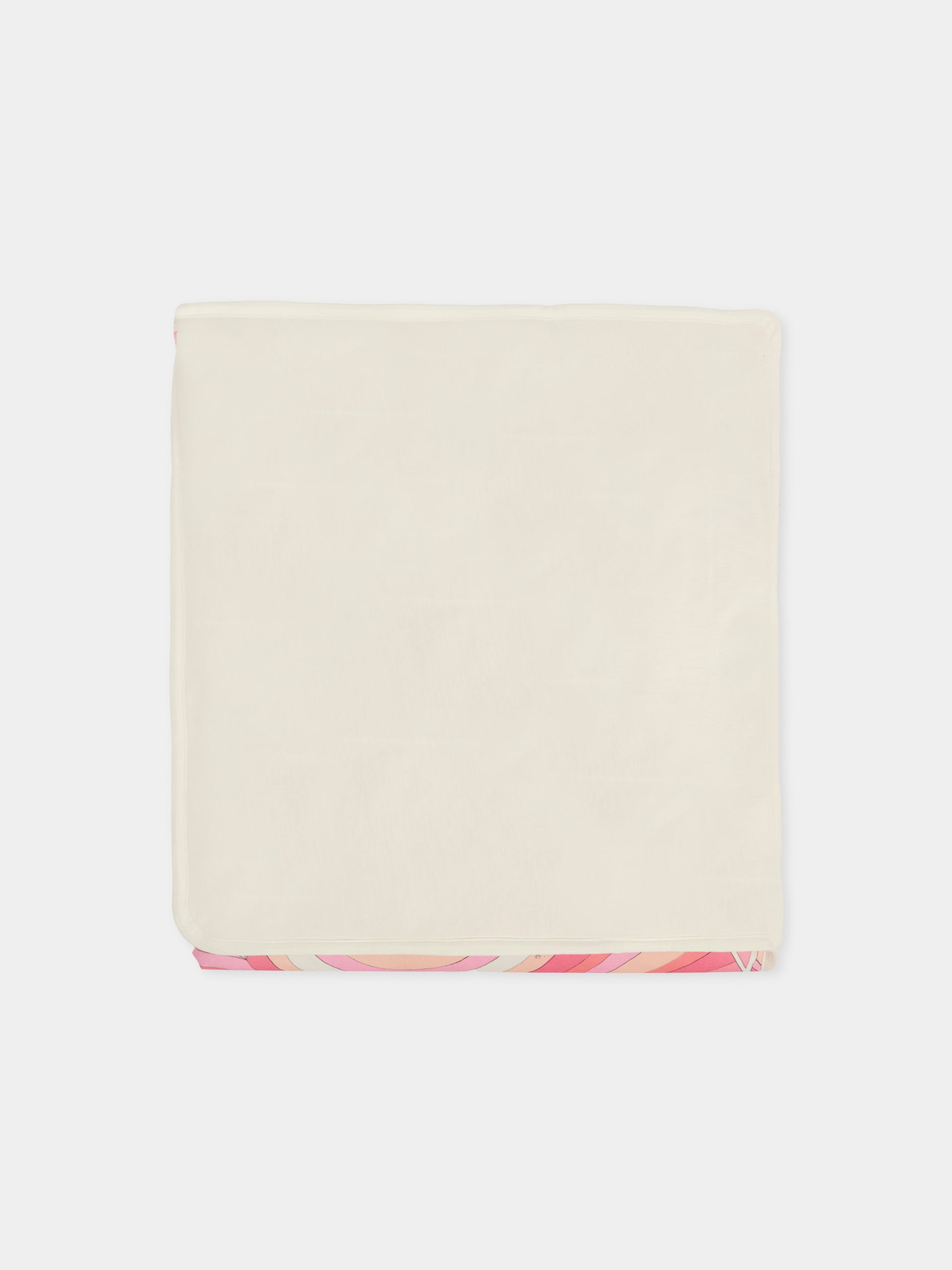 Coperta rosa per neonata con mstampa marmo,Emilio Pucci Junior,PX0000 Z3346 109RS
