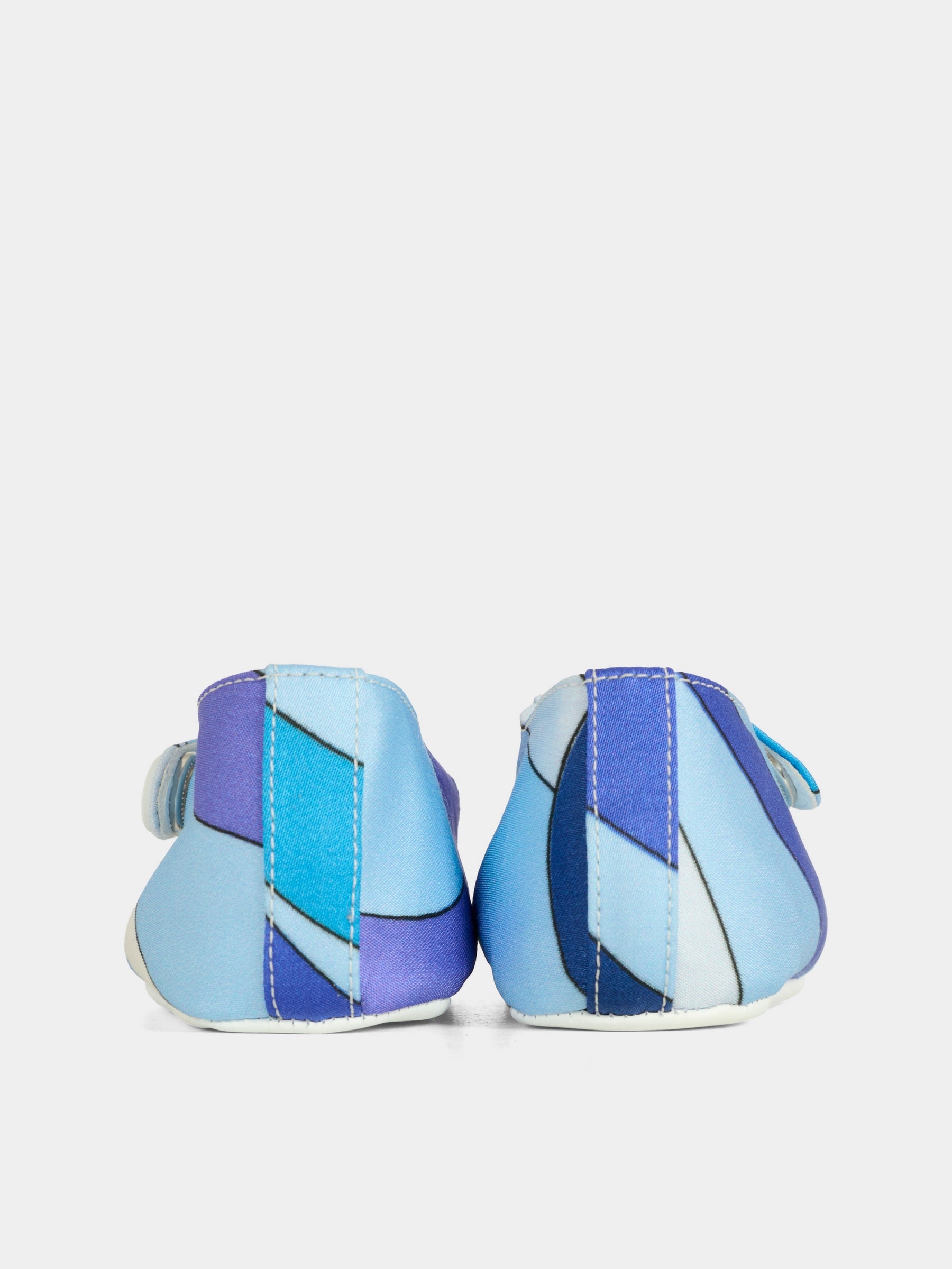 Ballerine blu per neonata con stampa marmo,Emilio Pucci Junior,PX0056 S0213 101BL