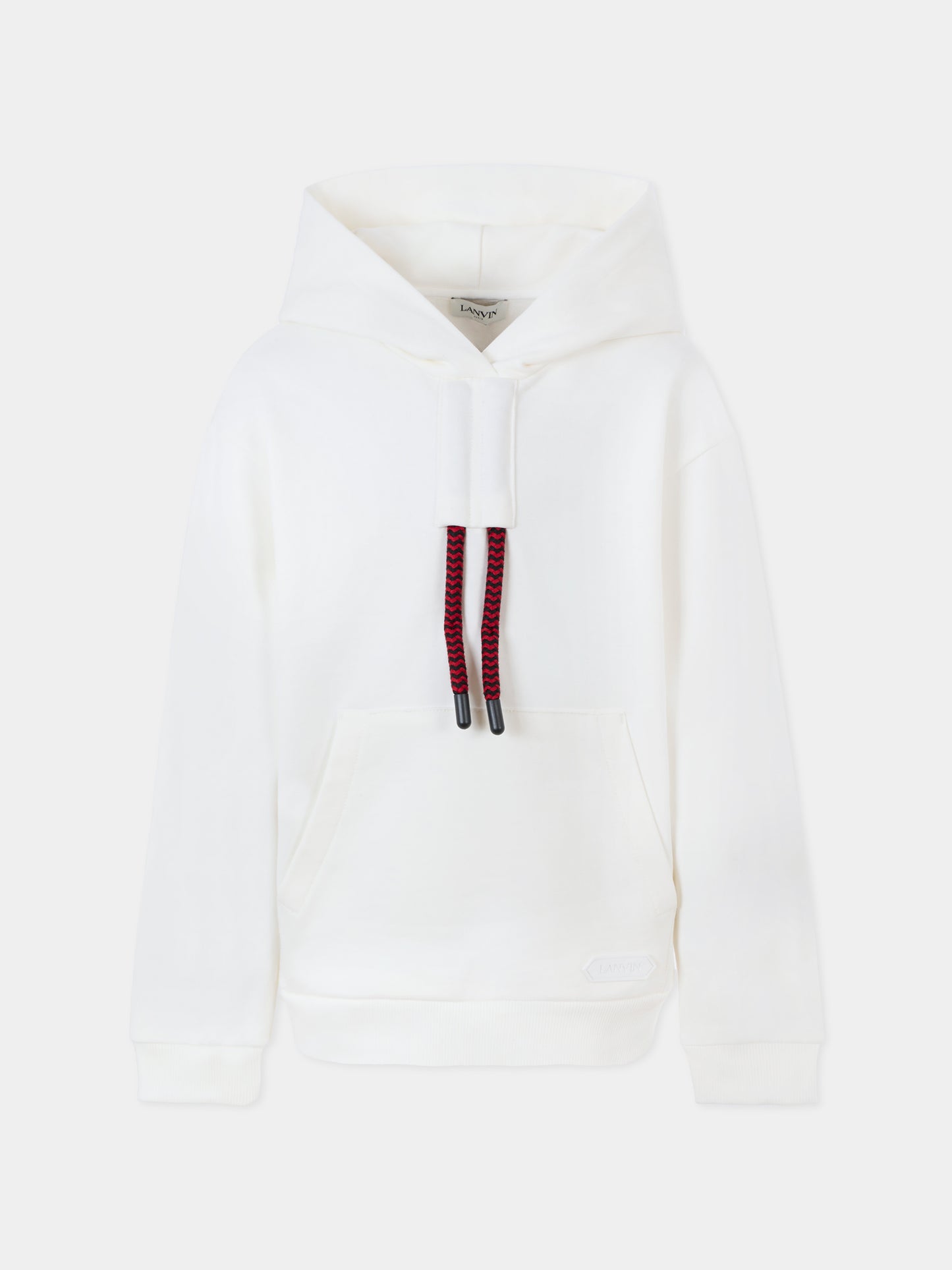 Felpa bianca per bambini con logo,Lanvin Petite,N30316 N89