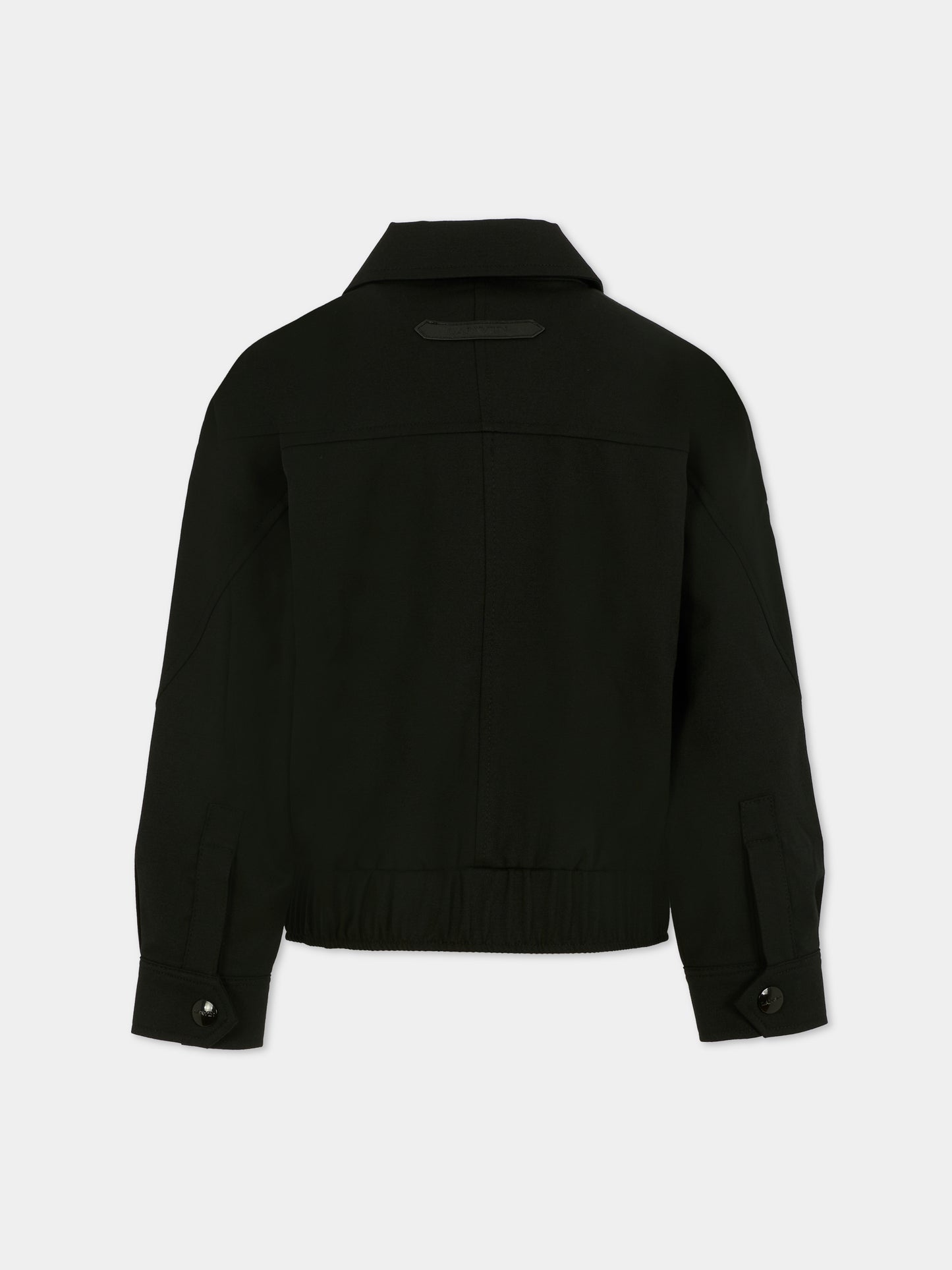 Giacca nera per bambino con logo,Lanvin Petite,N30305 09B