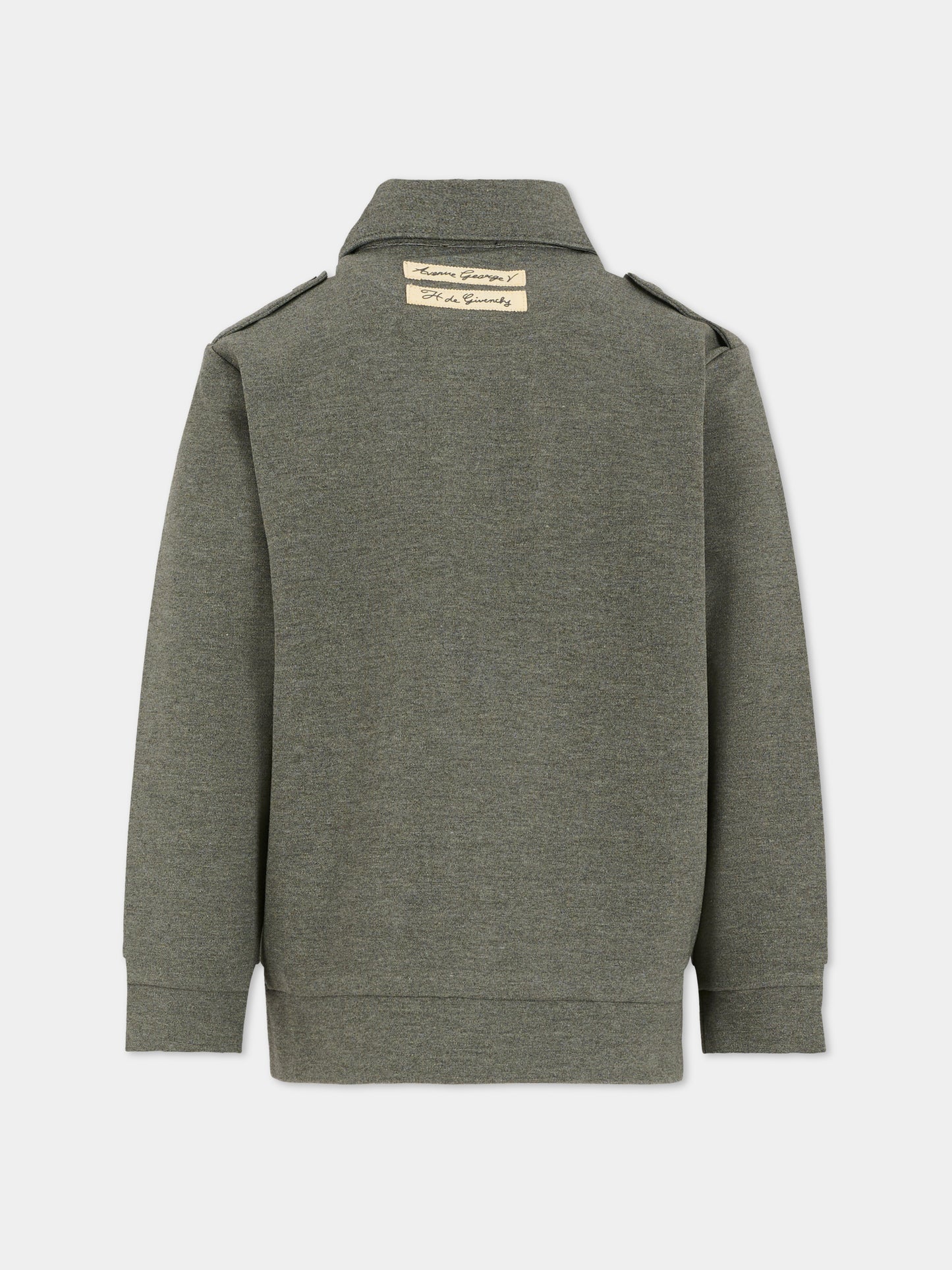 Giacca grigia per bambino con patch,Givenchy Kids,H30950 A83