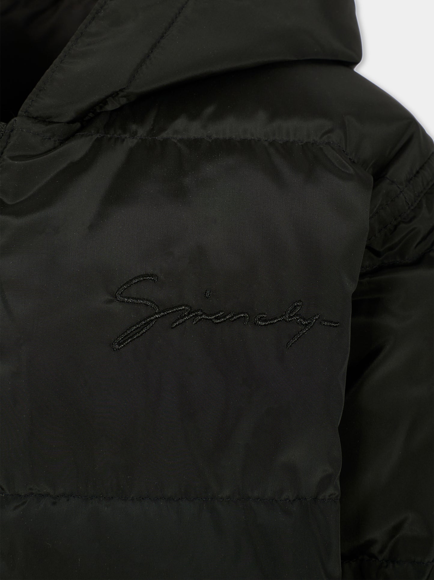 Piumino reversibile nero per bambini con motivo 4G,Givenchy Kids,H30931 09B