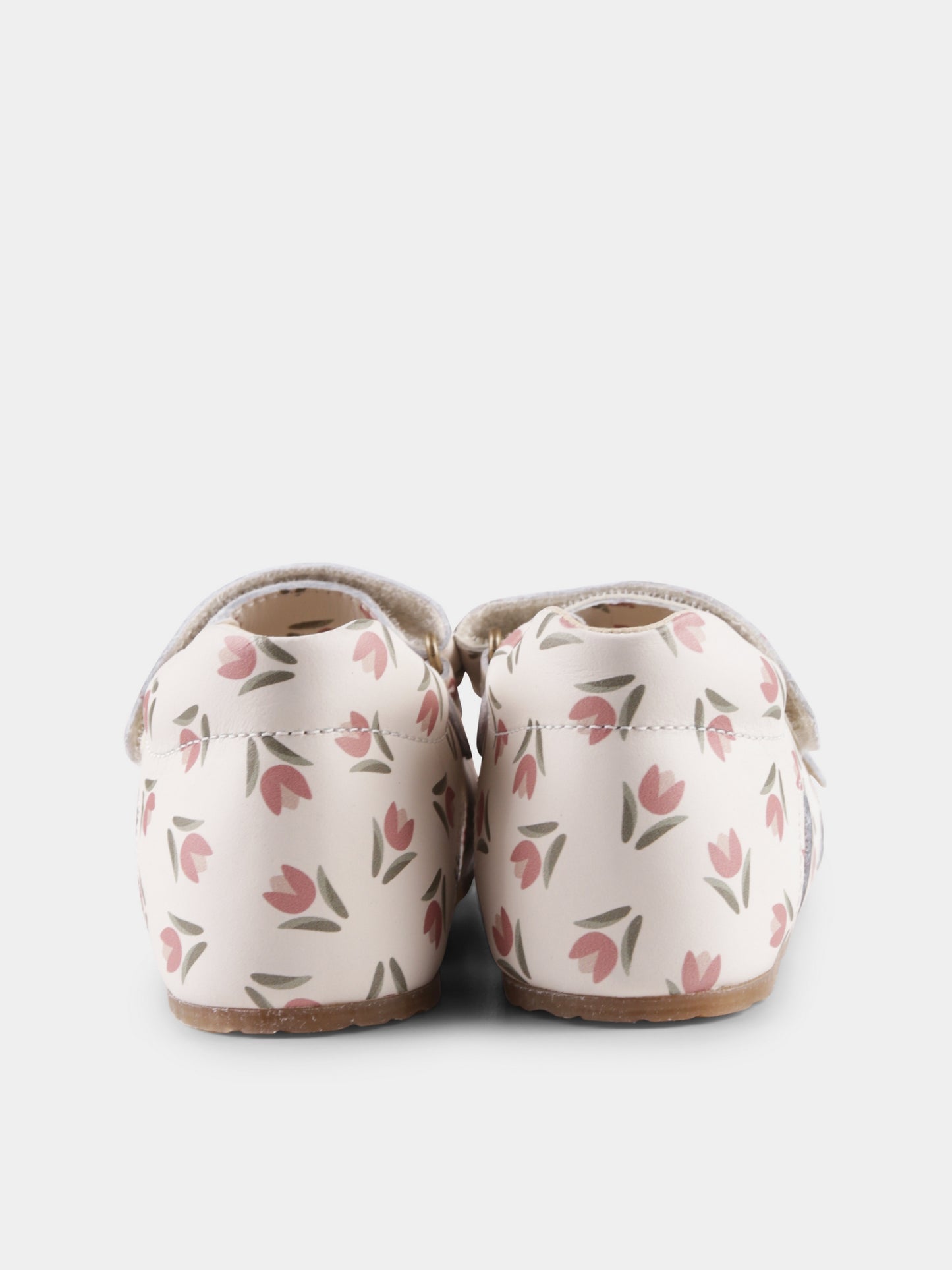 Sandali Bea avorio per neonata e bambina con tulipani,Falcotto,001 1500737 E9 2N96 BEA