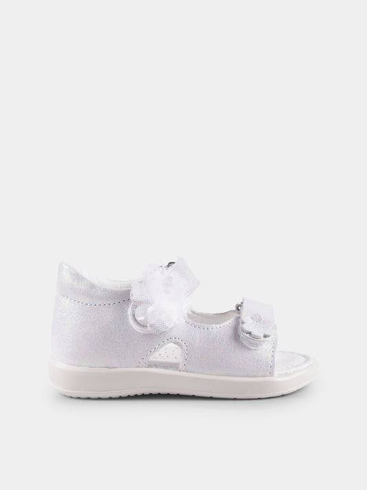 White sandals for baby girl and girl