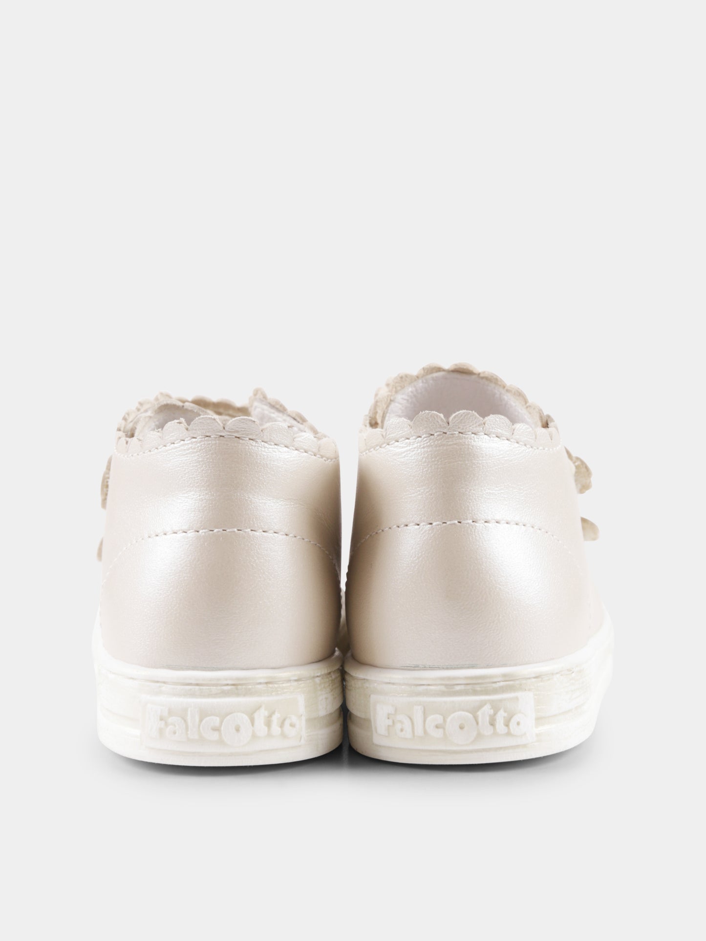 Ivory sneakers for baby girl and girl