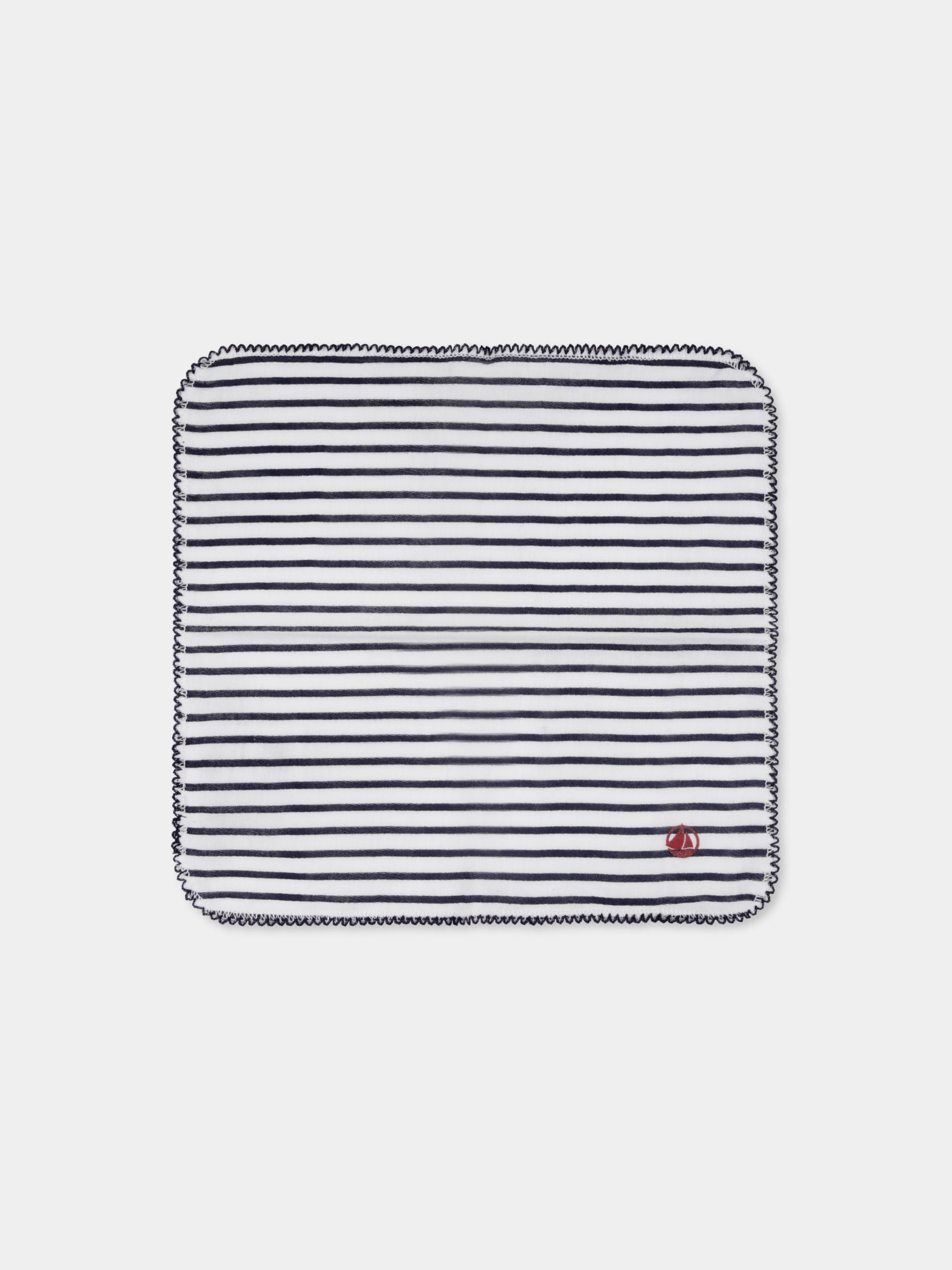 Set mussole multicolor per neonati con cuori e righe,Petit Bateau,A0ASJ 00