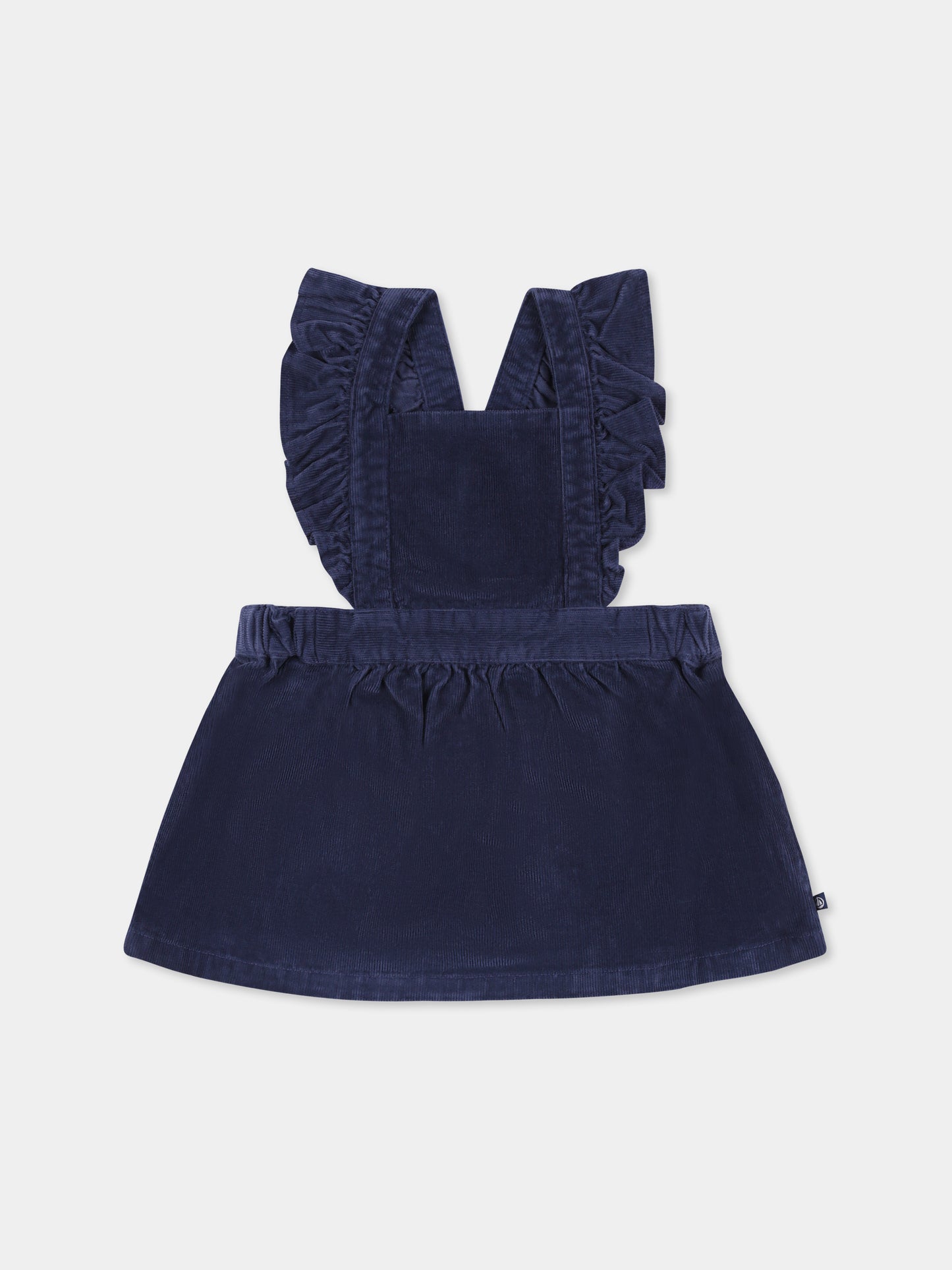 Salopette blu per neonata,Petit Bateau,A0AYR 01