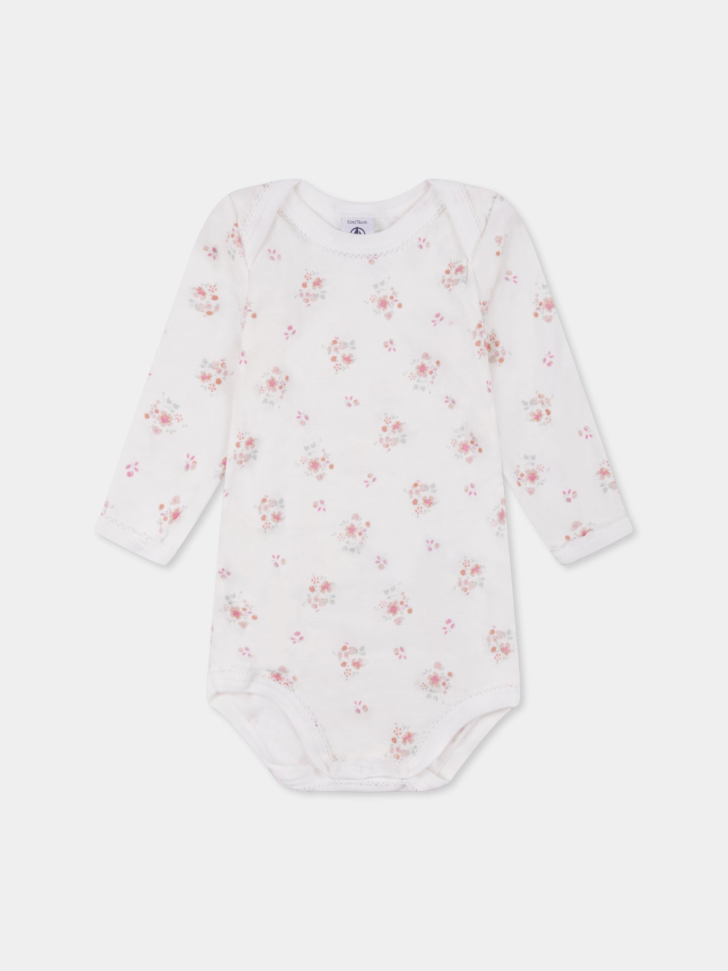 Set body multicolor per neonata con fiori,Petit Bateau,A0BGB 00