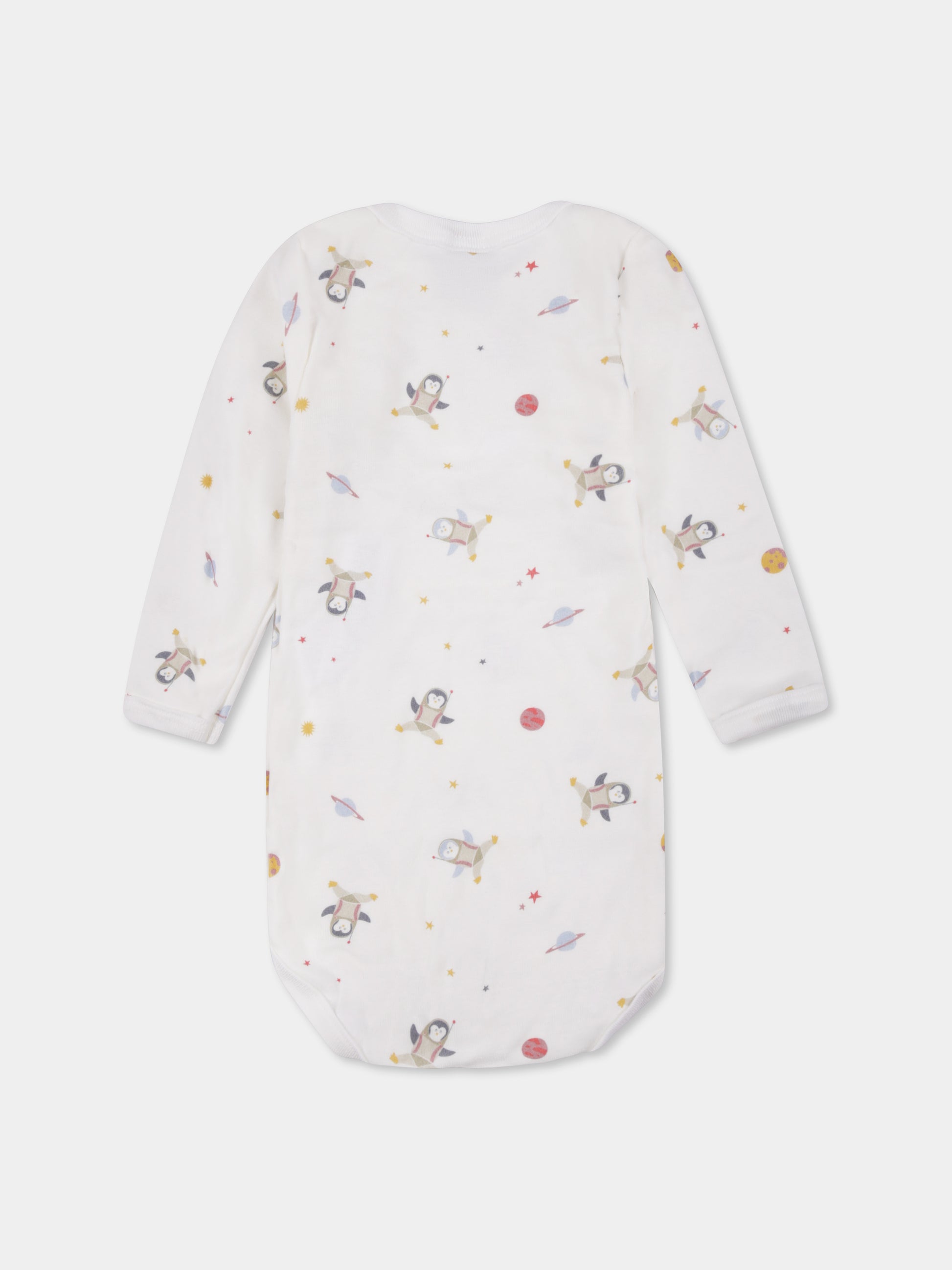 Set body multicolor per neonati con stampa spazio,Petit Bateau,A0BGU 00