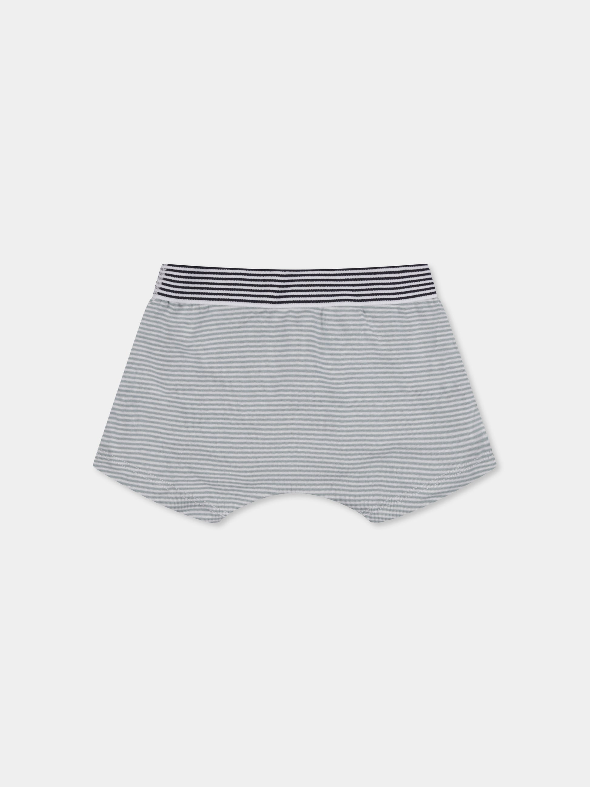 Set boxer multicolor per bambino con pecore e righe,Petit Bateau,A0BH4 00