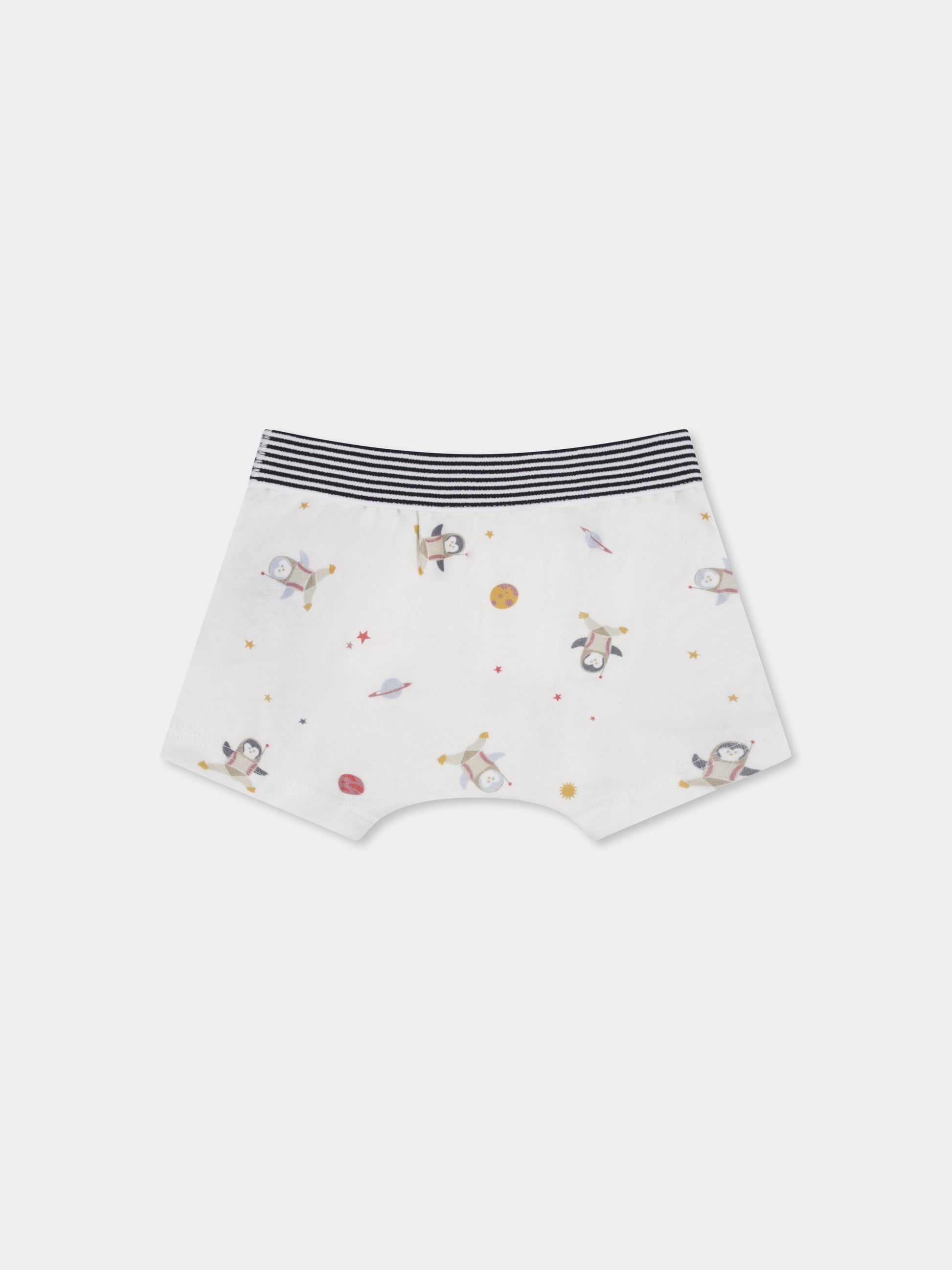 Set boxer multicolor per bambino con stampa spazio,Petit Bateau,A0BH6 00