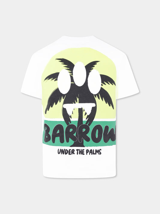 White t-shirt for kids with smiley