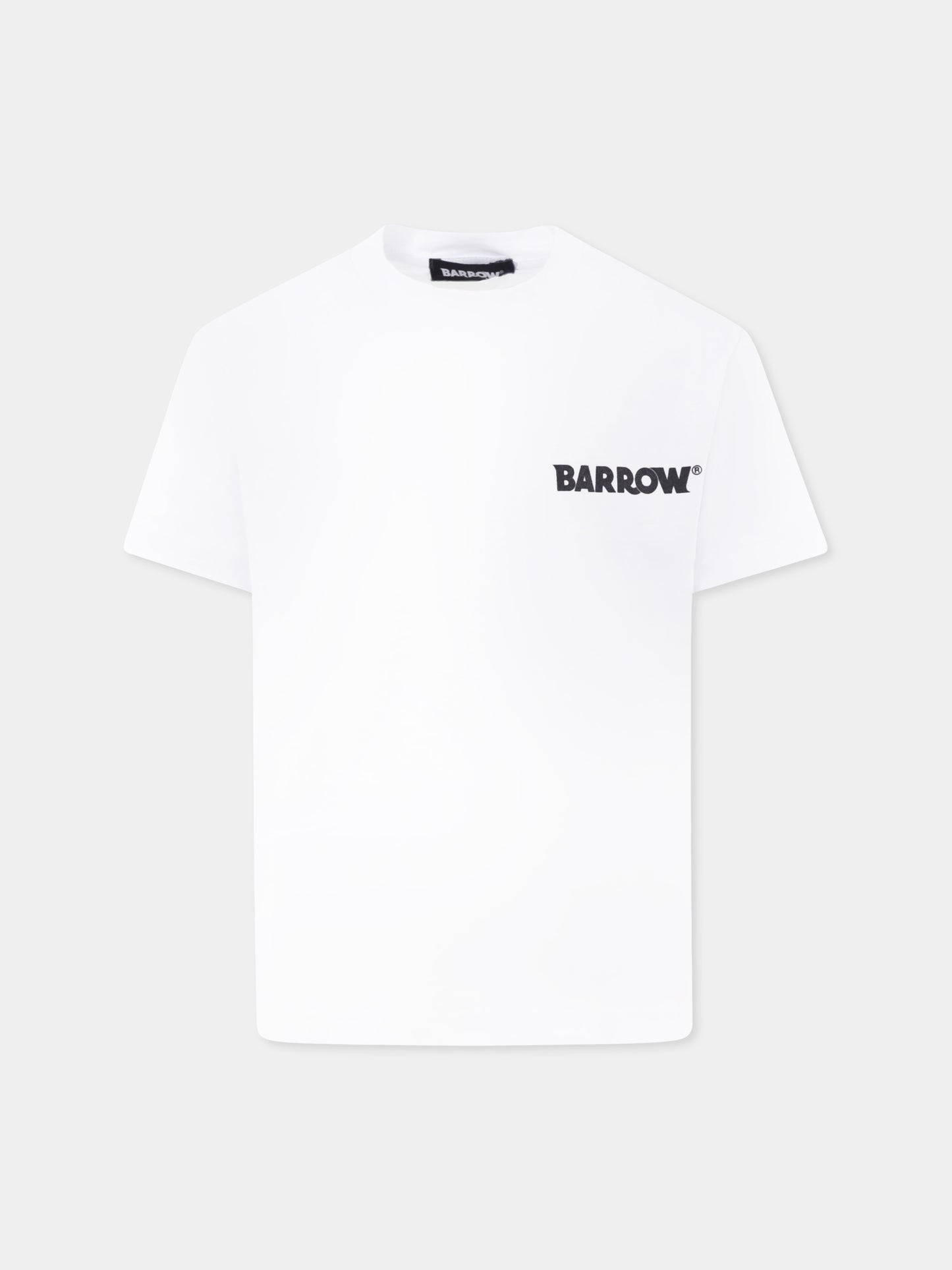 White t-shirt for kids with smiley