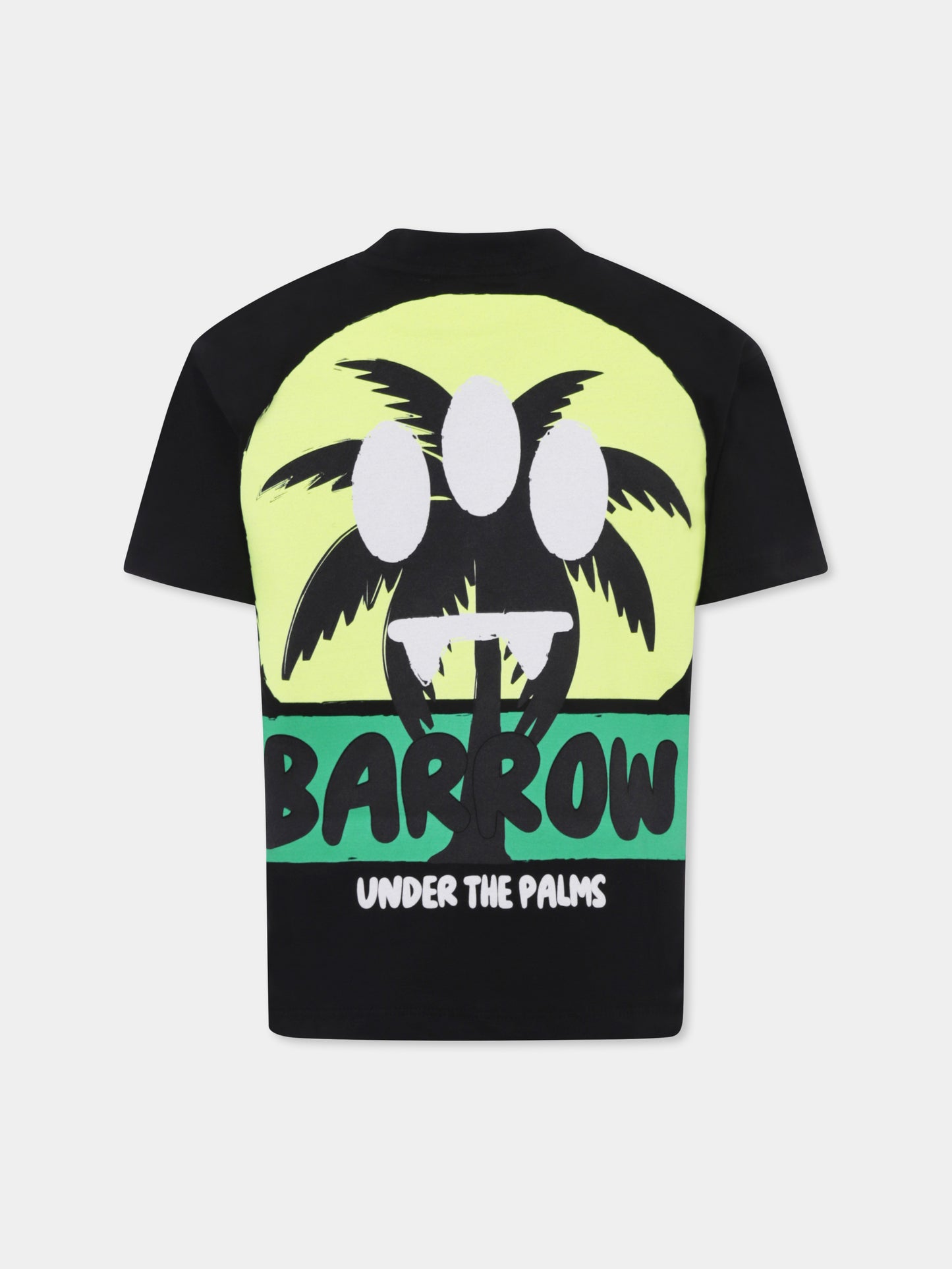 Black t-shirt for kids with smiley