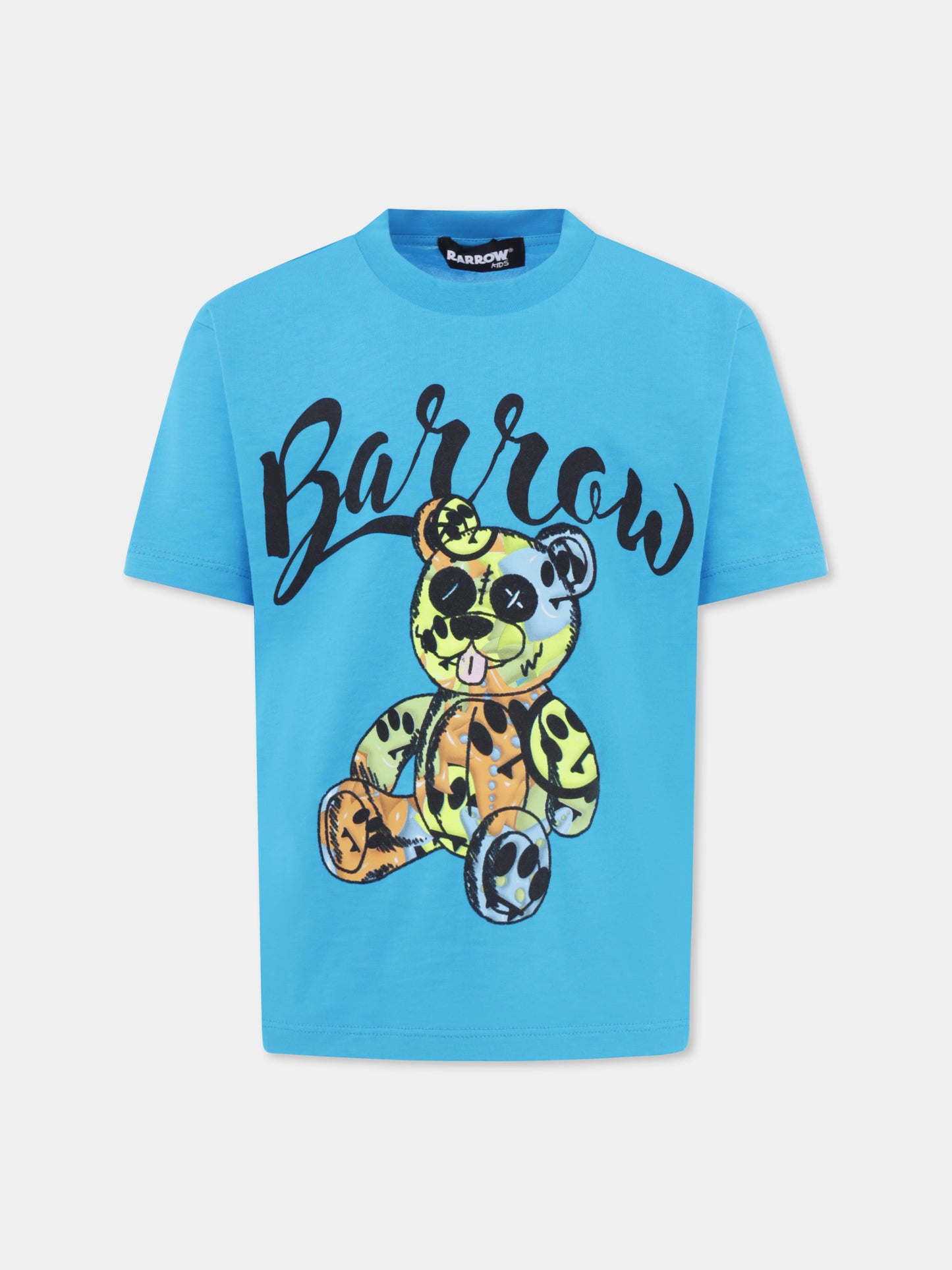 Light blue t-shirt for kids with Bear print