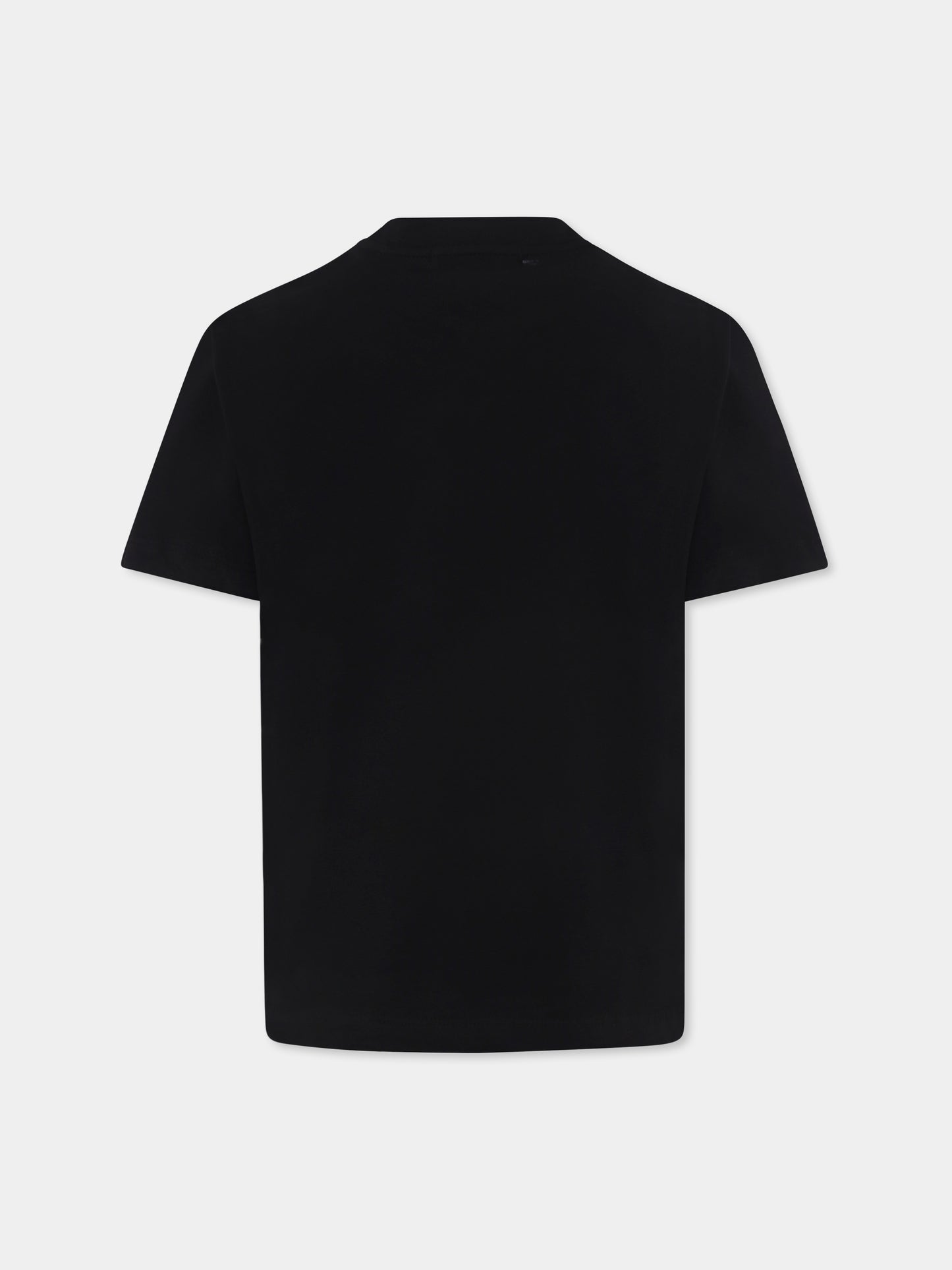 Black t-shirt for kids with Bear print