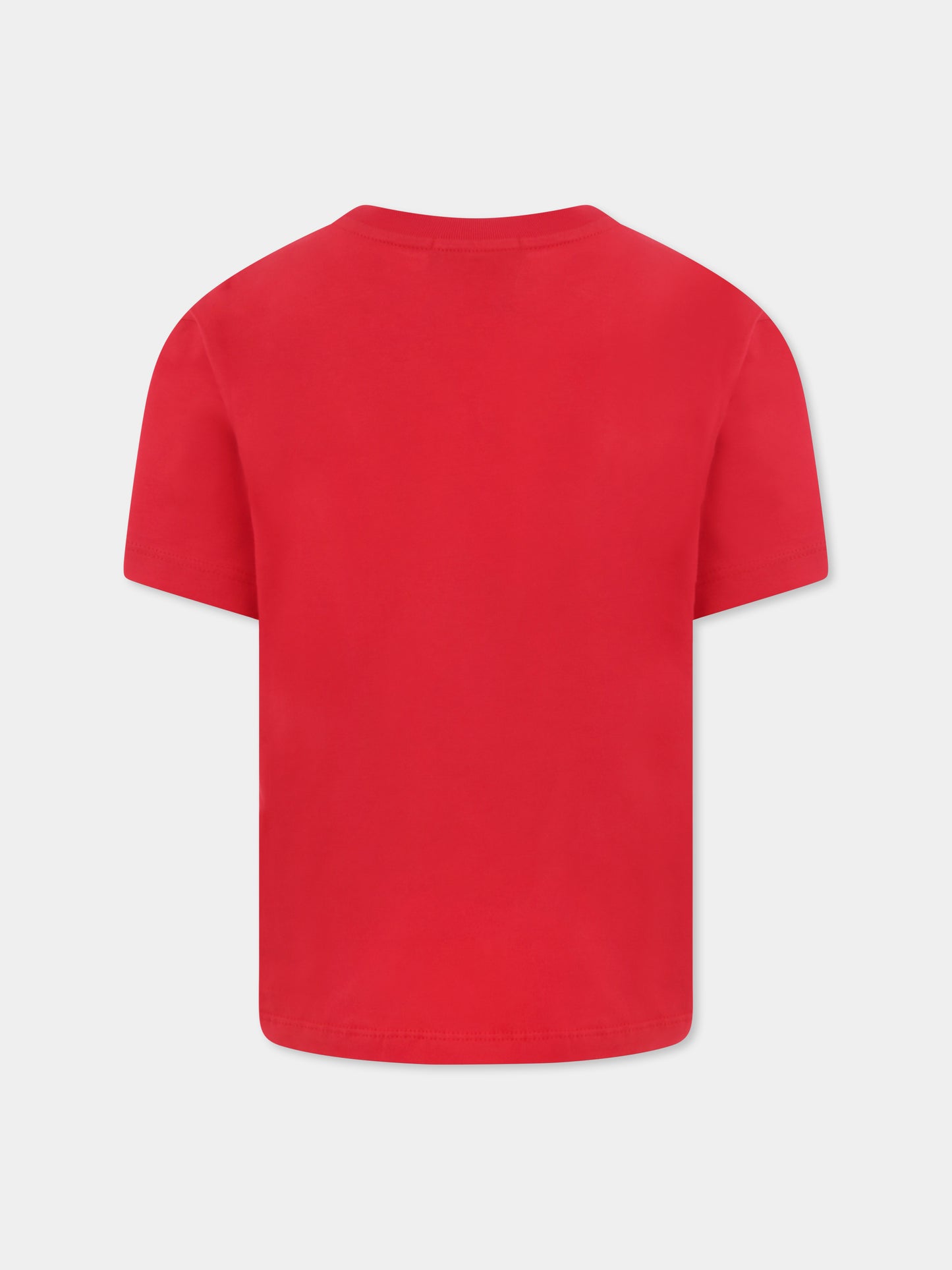 Red t-shirt for kids with smiley