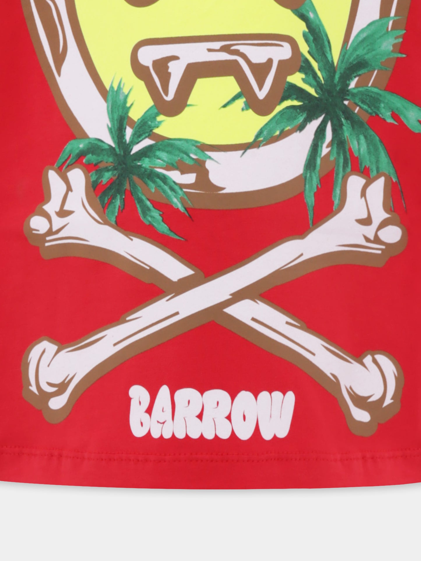 Red t-shirt for kids with smiley