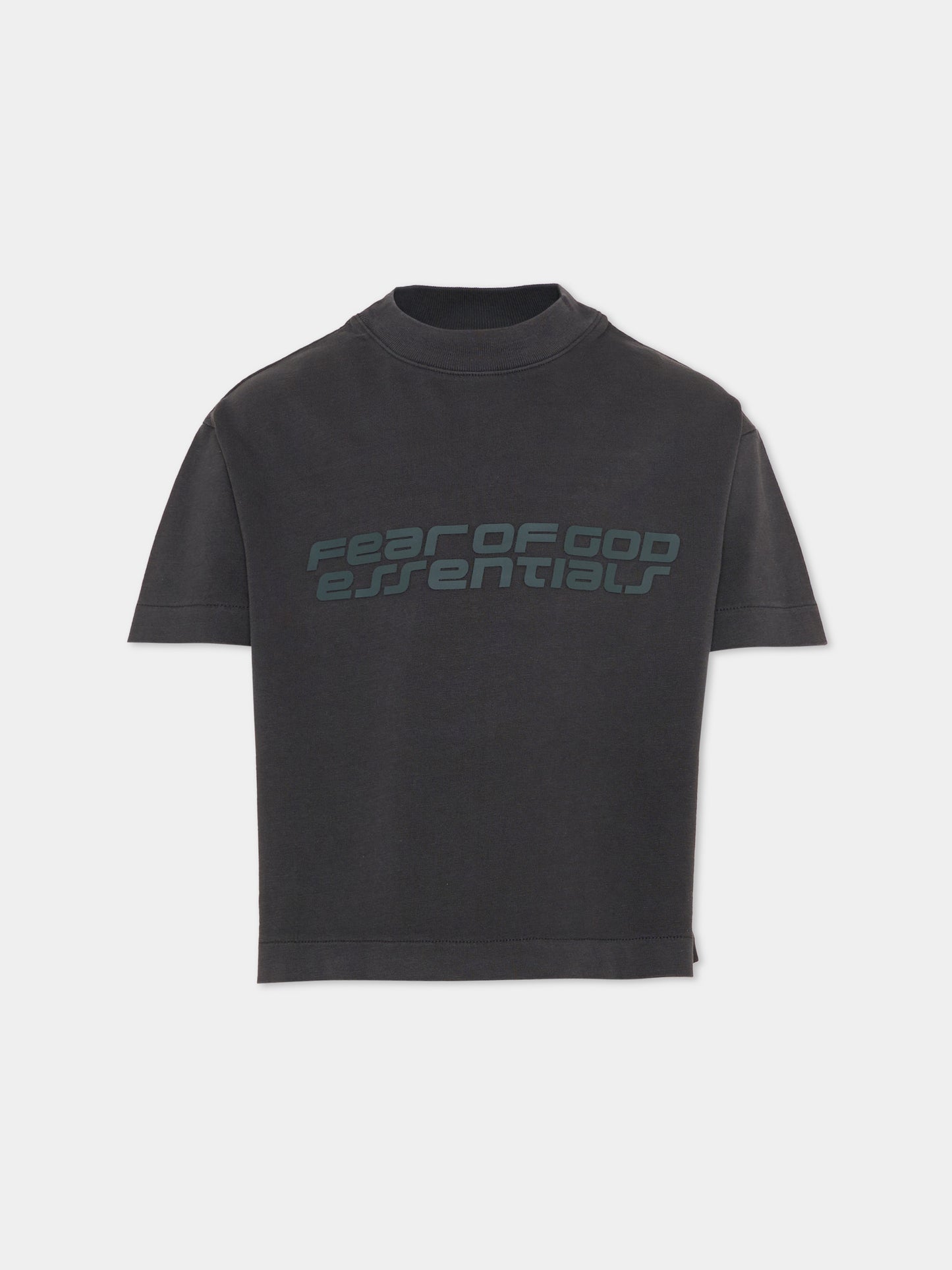T-shirt nera per bambini con logo,Fear Of God Essentials,785HO251432K VINTAGE BLACK