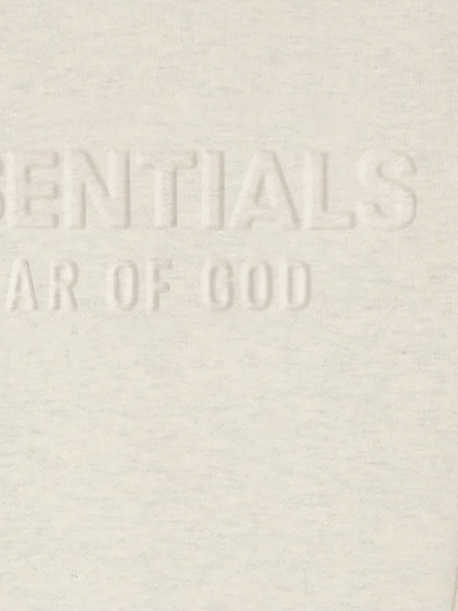 Felpa grigia per bambini con logo,Fear Of God Essentials,785HO252541K OATMEAL HEATHER