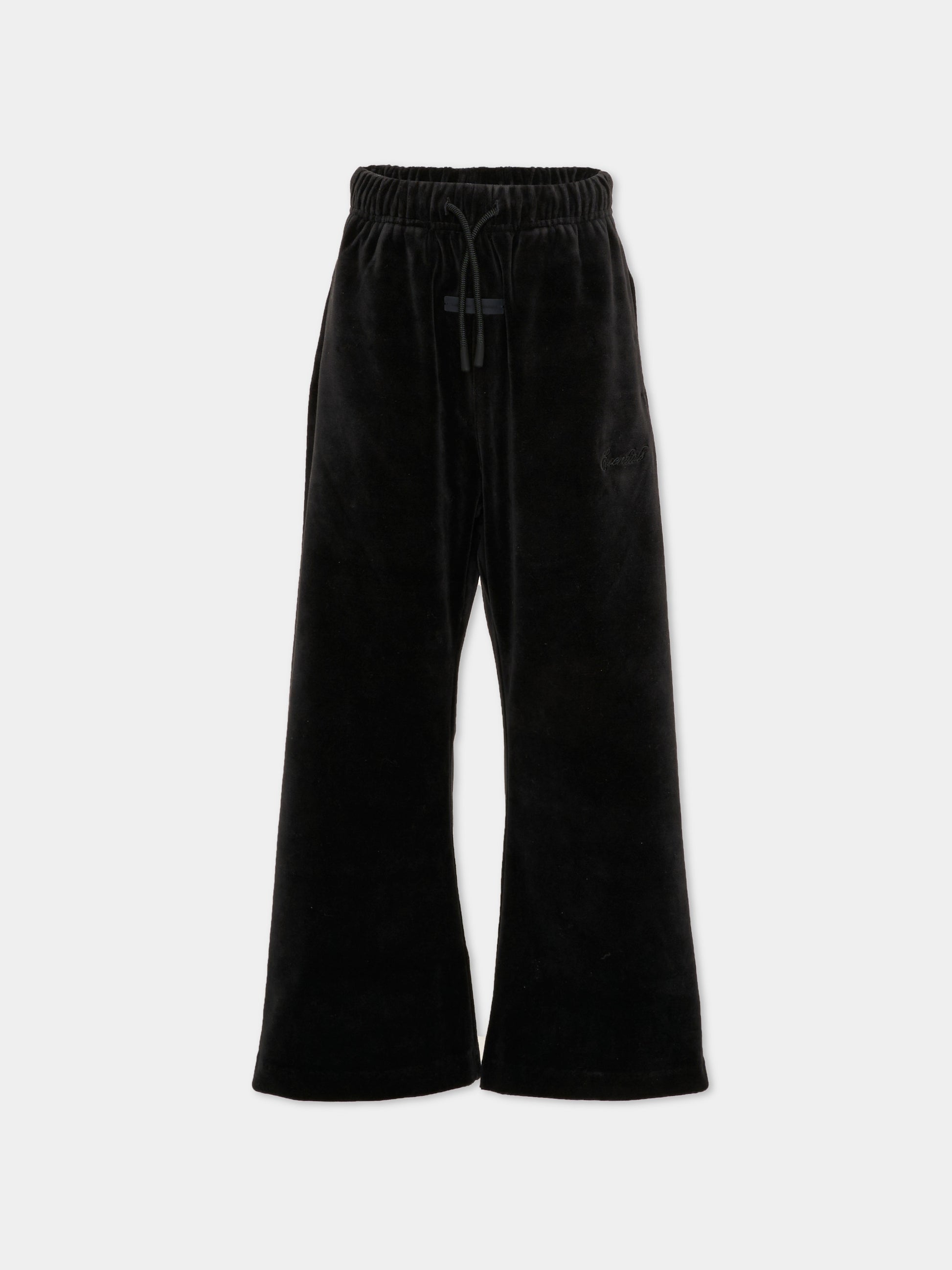 Pantaloni neri per bambini con logo ricamato,Fear Of God Essentials,785HO253171K VINTAGE BLACK