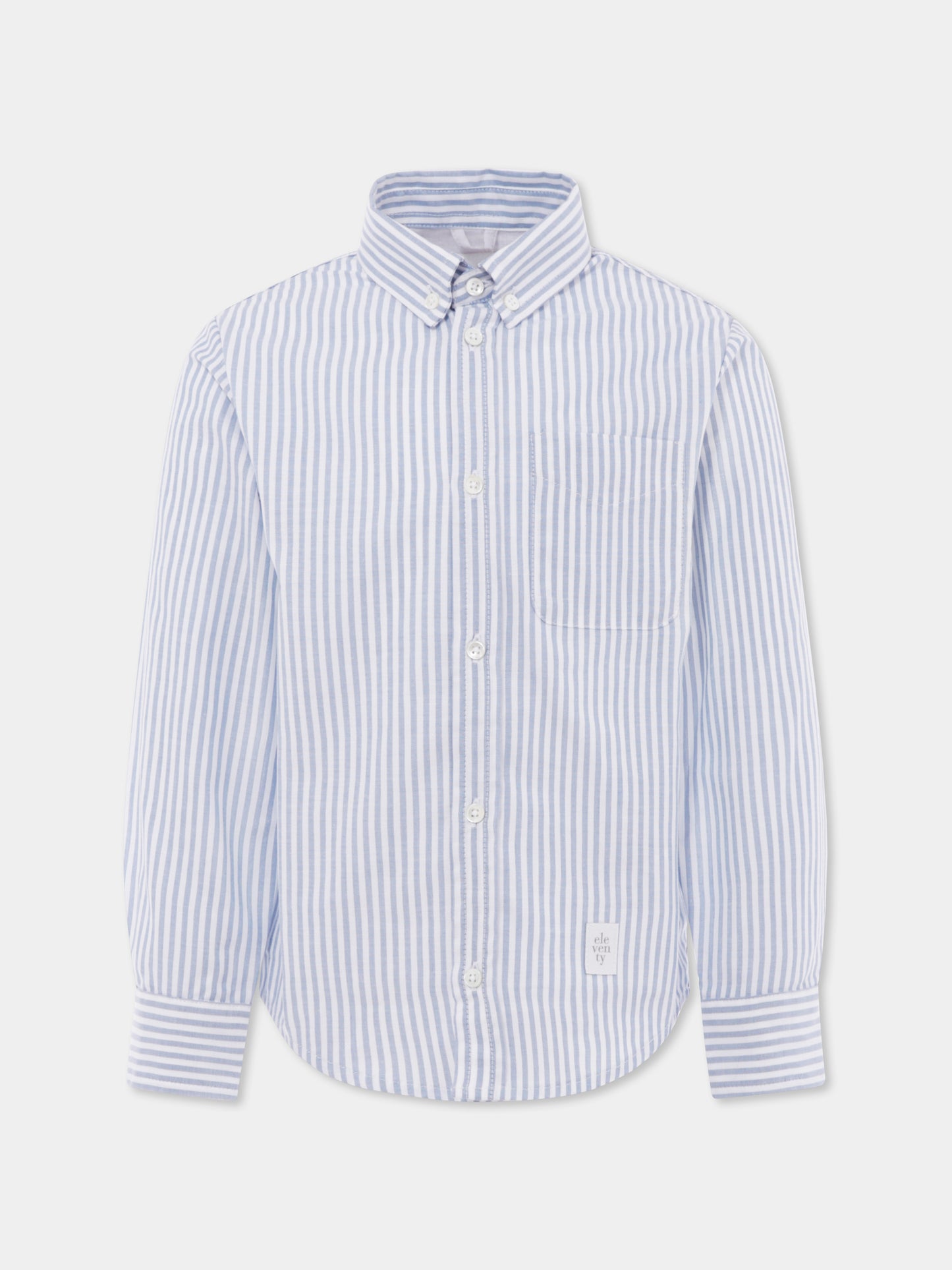 Light blue shirt for boy with logo