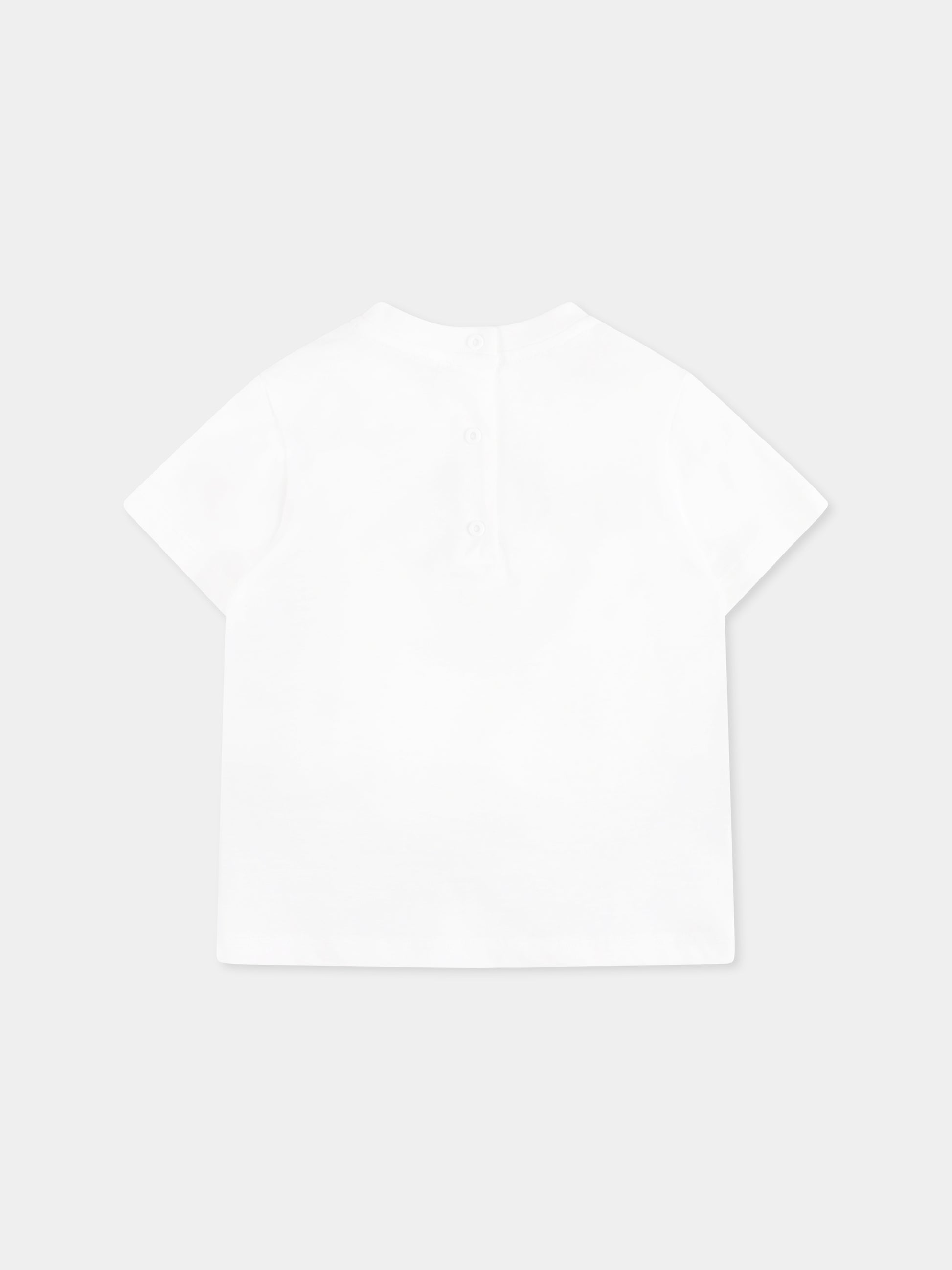 T-shirt blu per neonato con logo,Fay Kids,FW8541 J0004 101BL