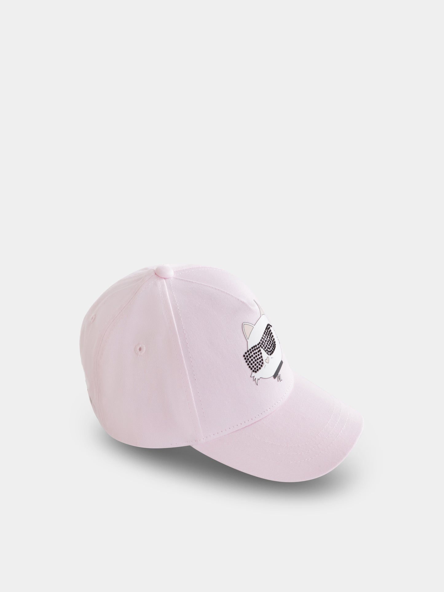 Cappello rosa per bambina con Choupette,Karl Lagerfeld Kids,Z30387 46P
