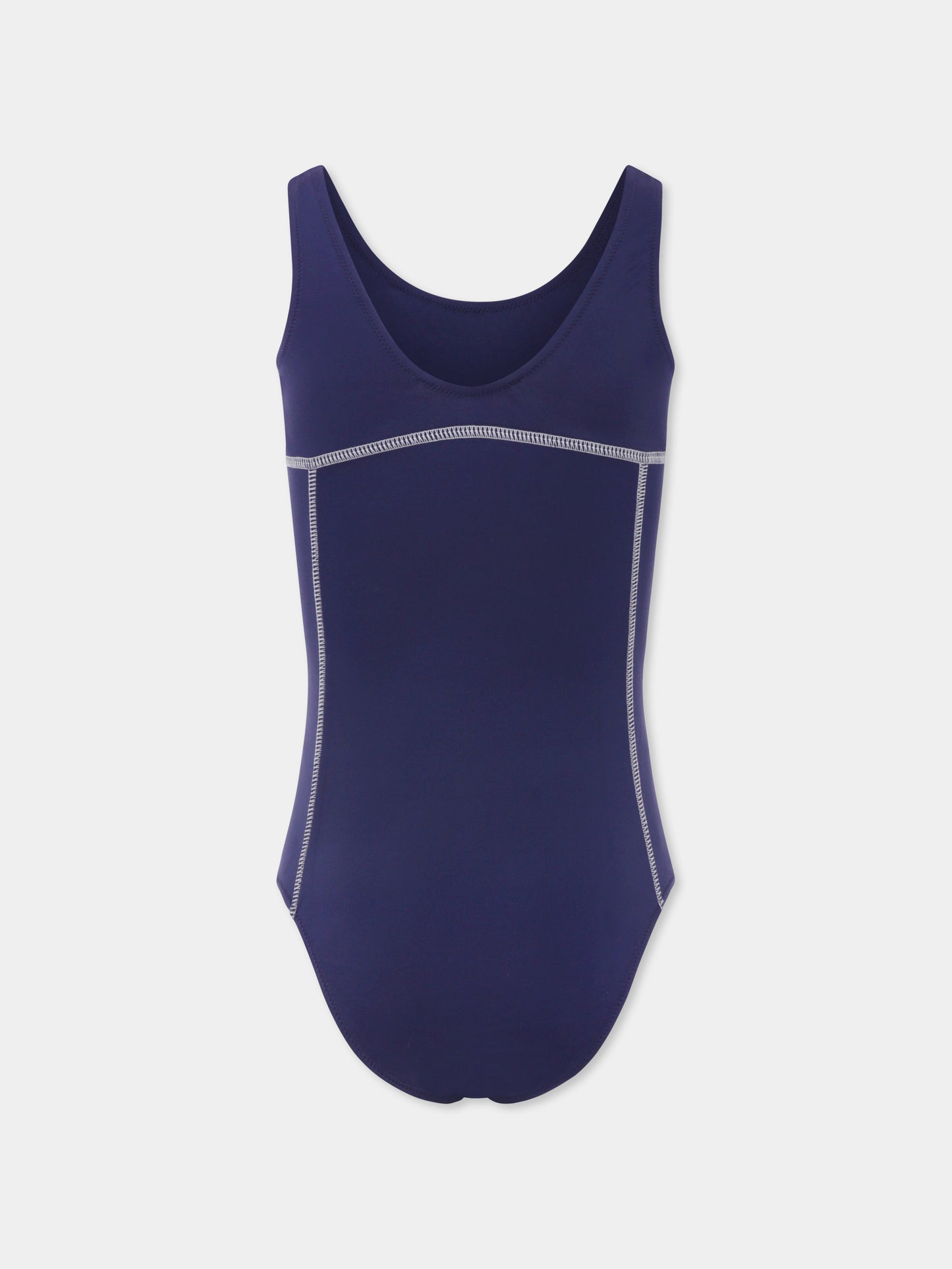 Costume intero blu per bambina con logo,Marni Kids,M01348 M00M2 0M803