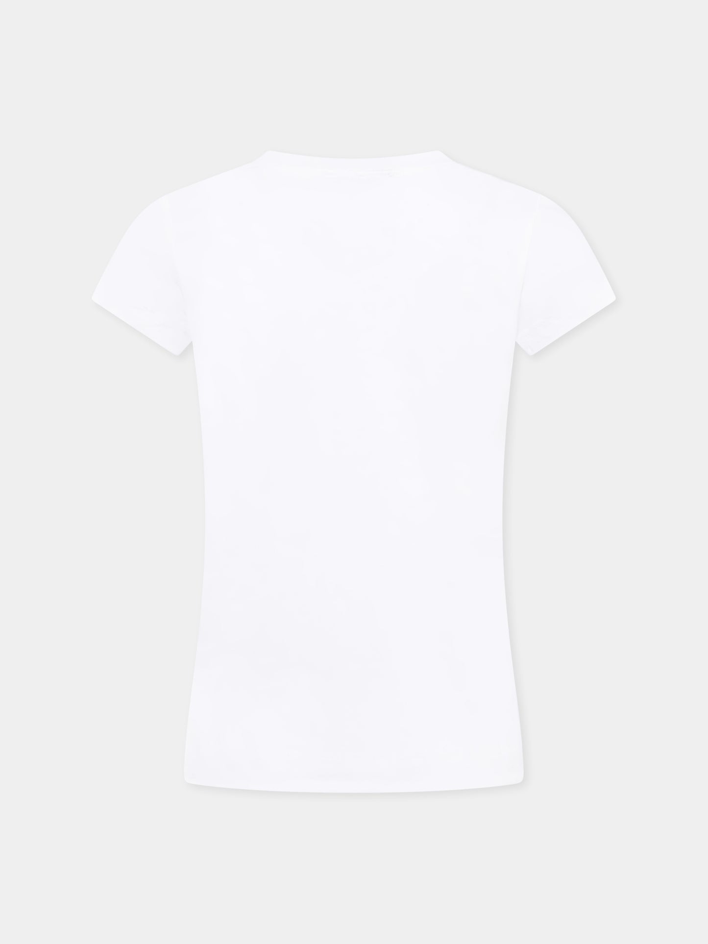 T-shirt bianca per bambina con Bambi,Monnalisa,11E612RU 5202 0099