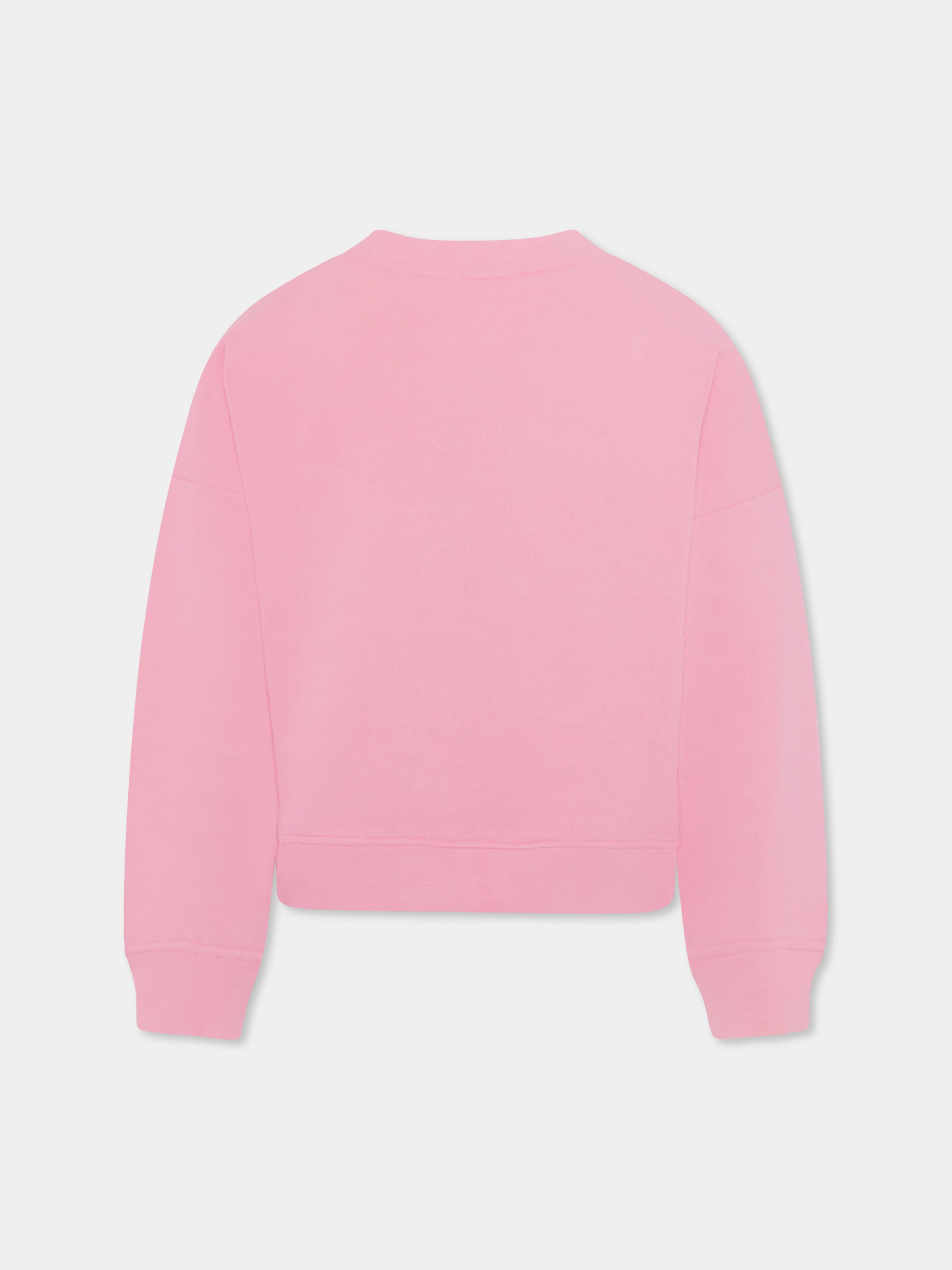 Felpa rosa per bambina con scritta,Billieblush,U20097 462