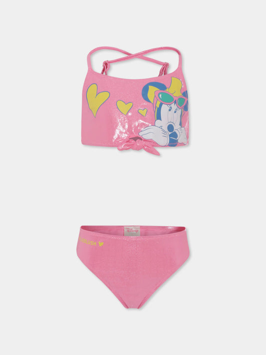 Bikini rosa per bambina con Minnie,Billieblush,U20569 499