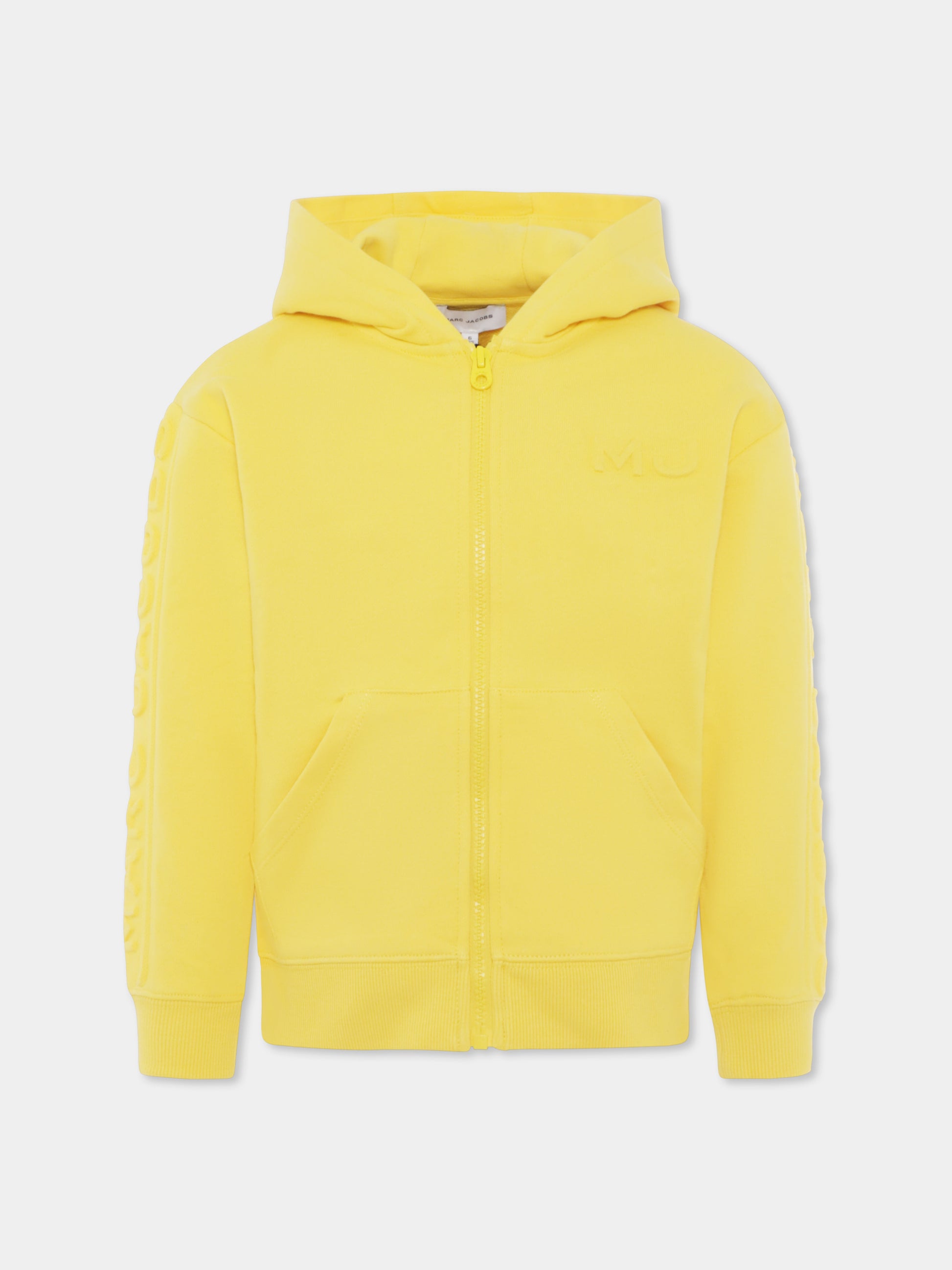 Felpa gialla per bambini con logo,Marc Jacobs,W60034 577