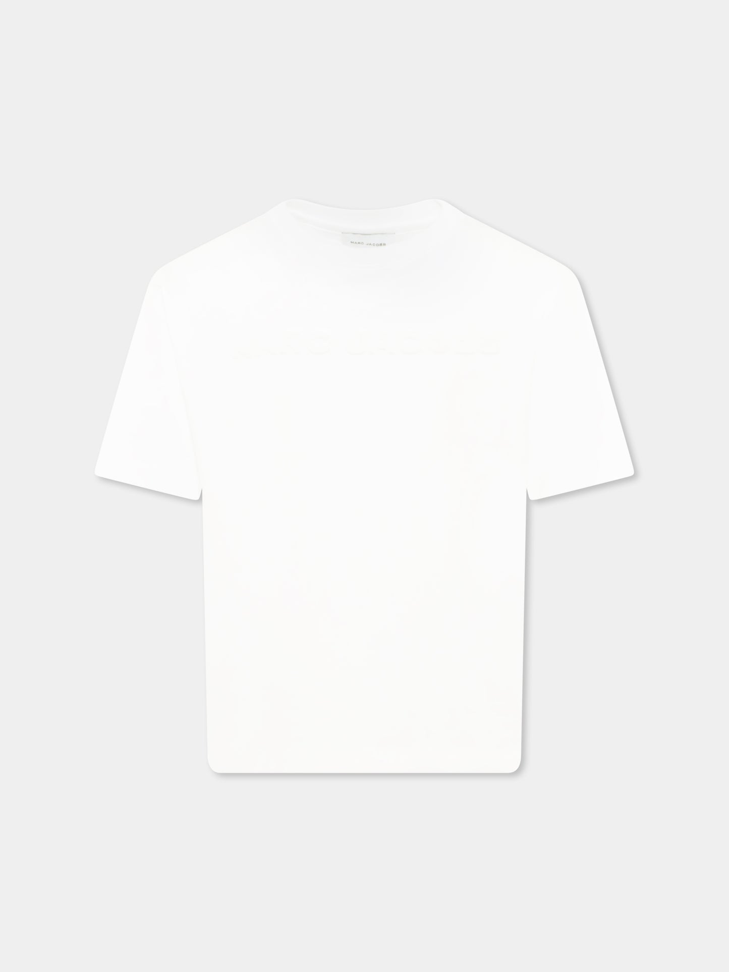 T-shirt bianca per bambini con logo,Marc Jacobs,W60039 10P
