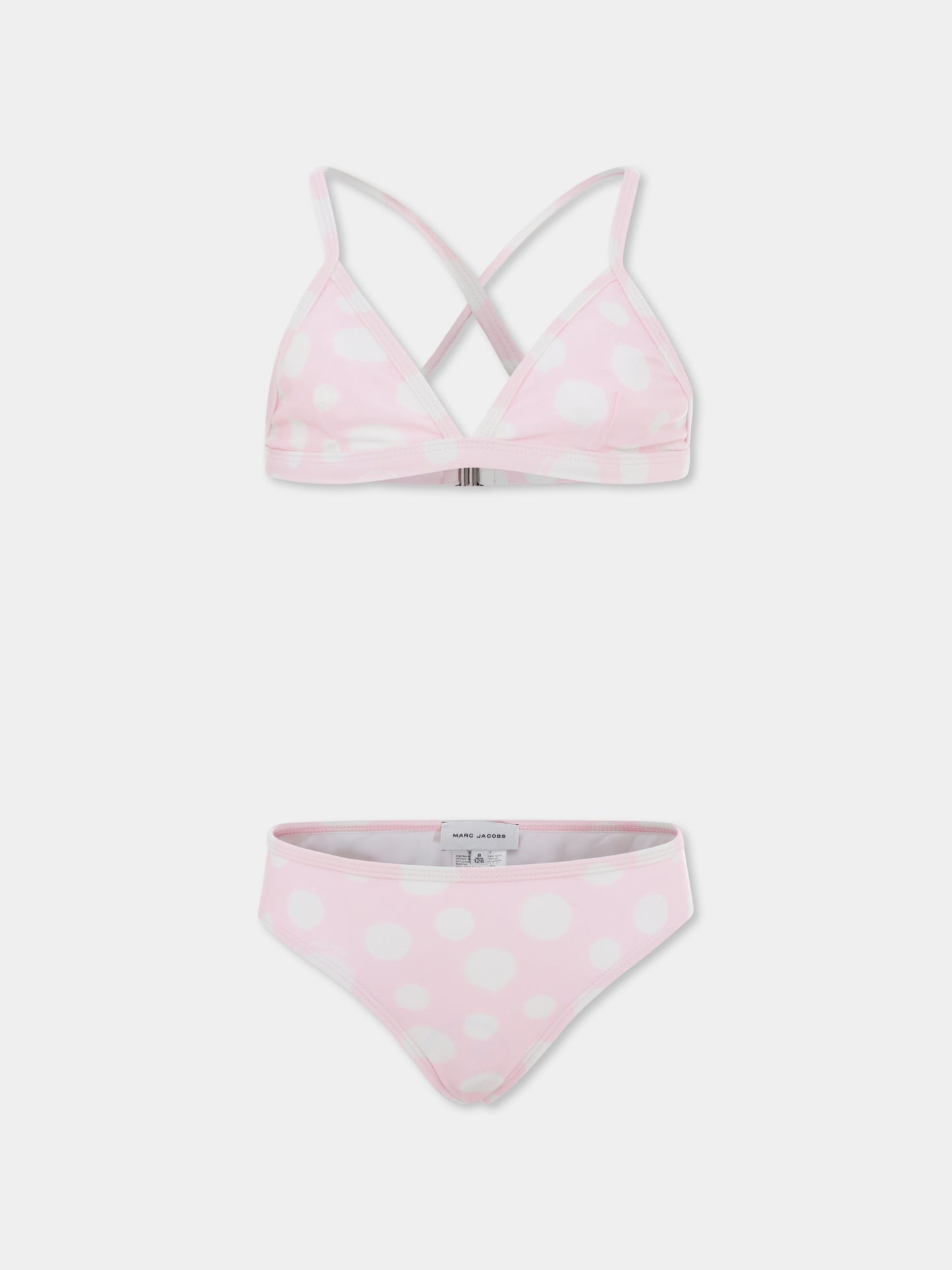 Bikini rosa per bambina con pois all over,Marc Jacobs,W60057 45T
