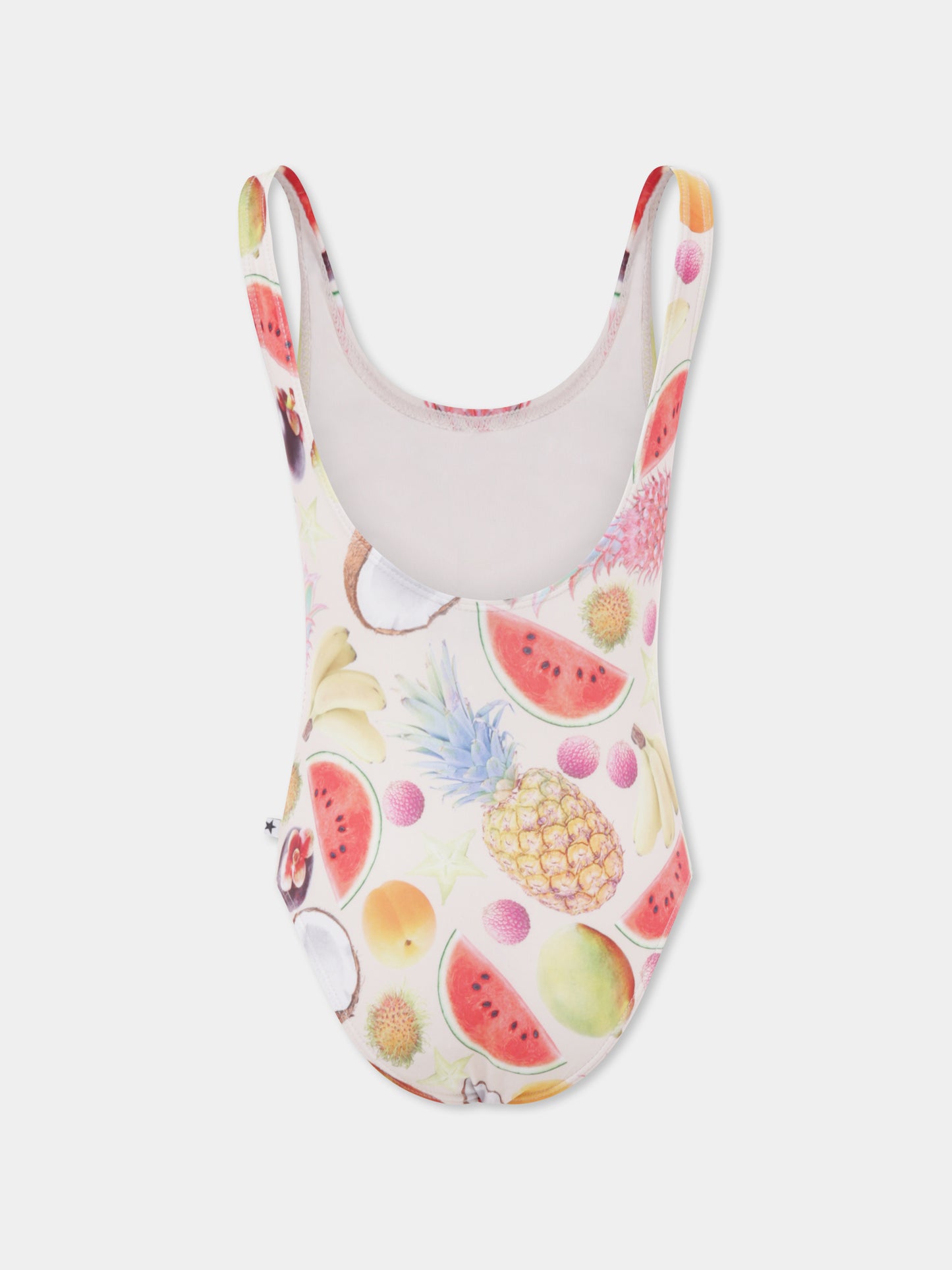 Costume intero multicolor Nika per bambina con stampa frutta,Molo,8S25P520 9237