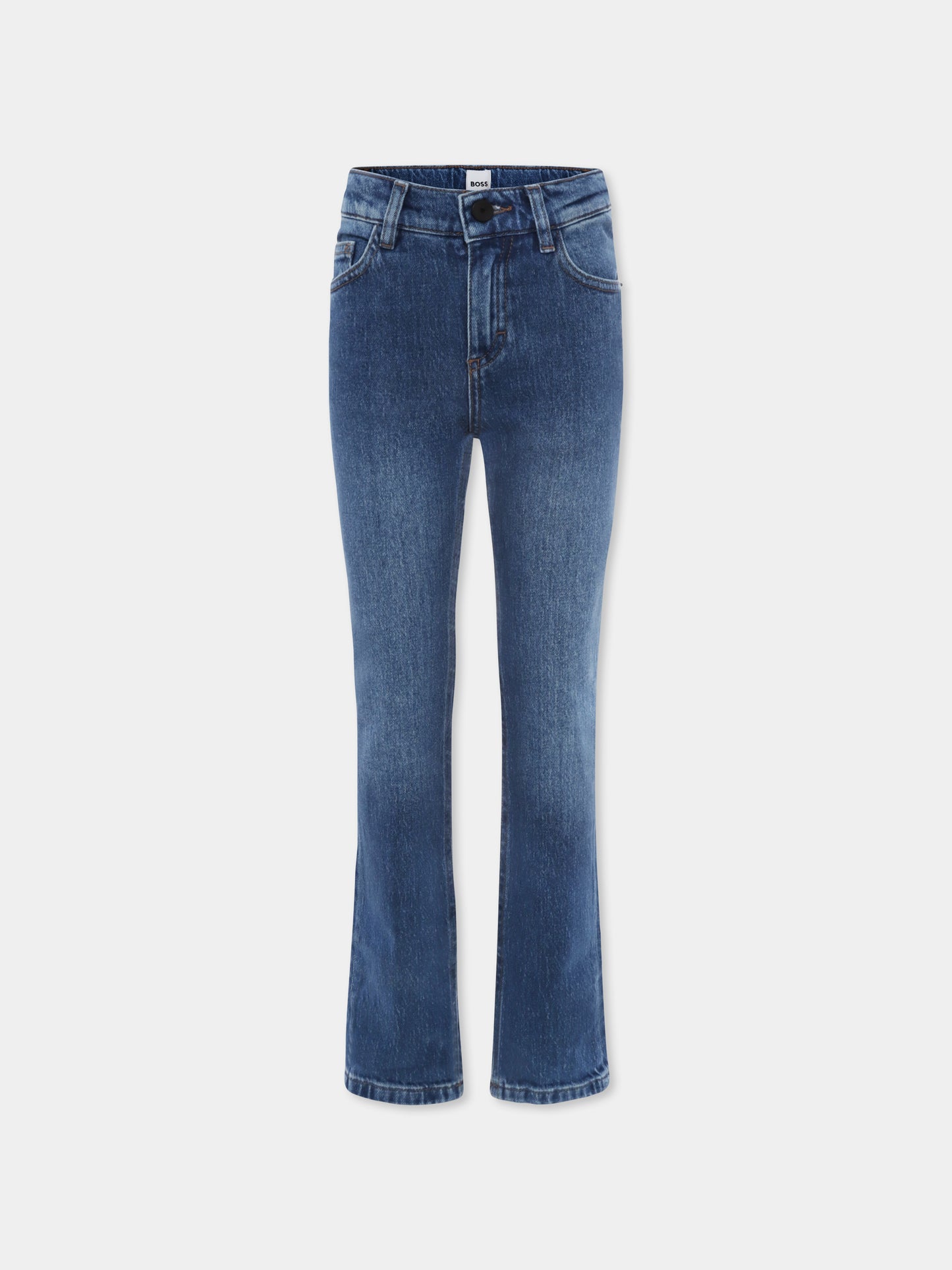 Jeans denim per bambino con logo,Boss,J50687 Z25