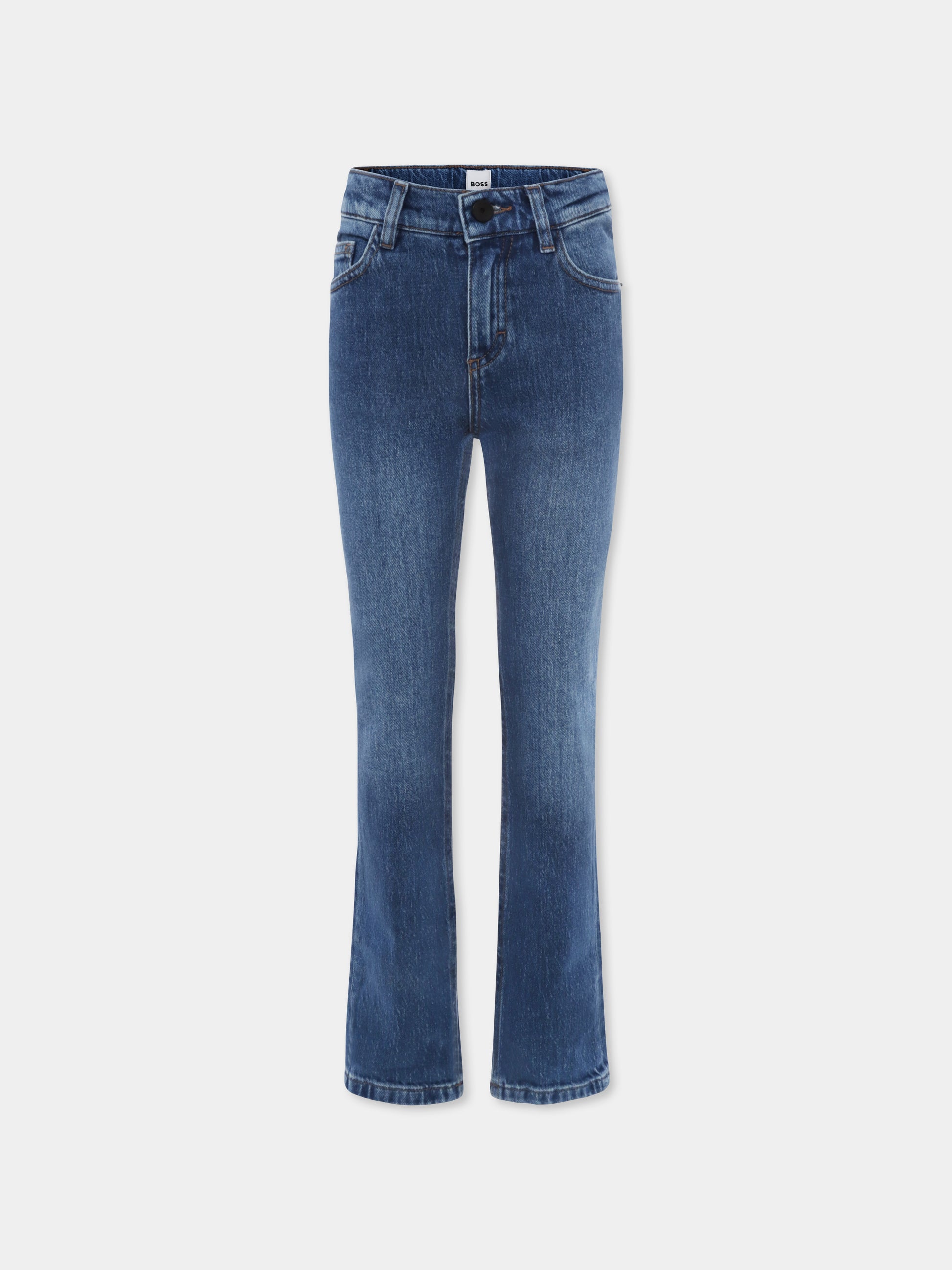 Jeans denim per bambino con logo,Boss,J50687 Z25