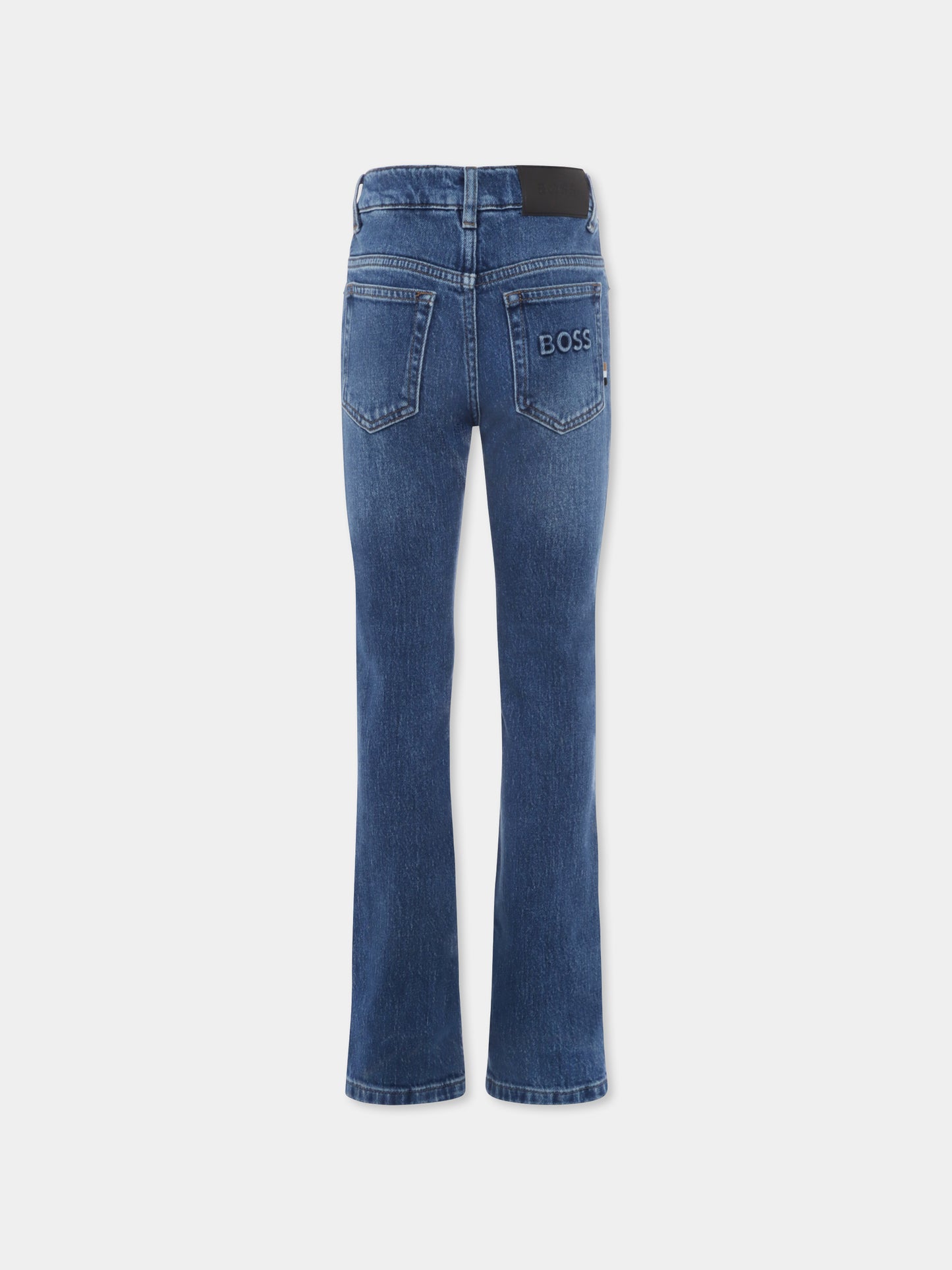 Jeans denim per bambino con logo,Boss,J50687 Z25